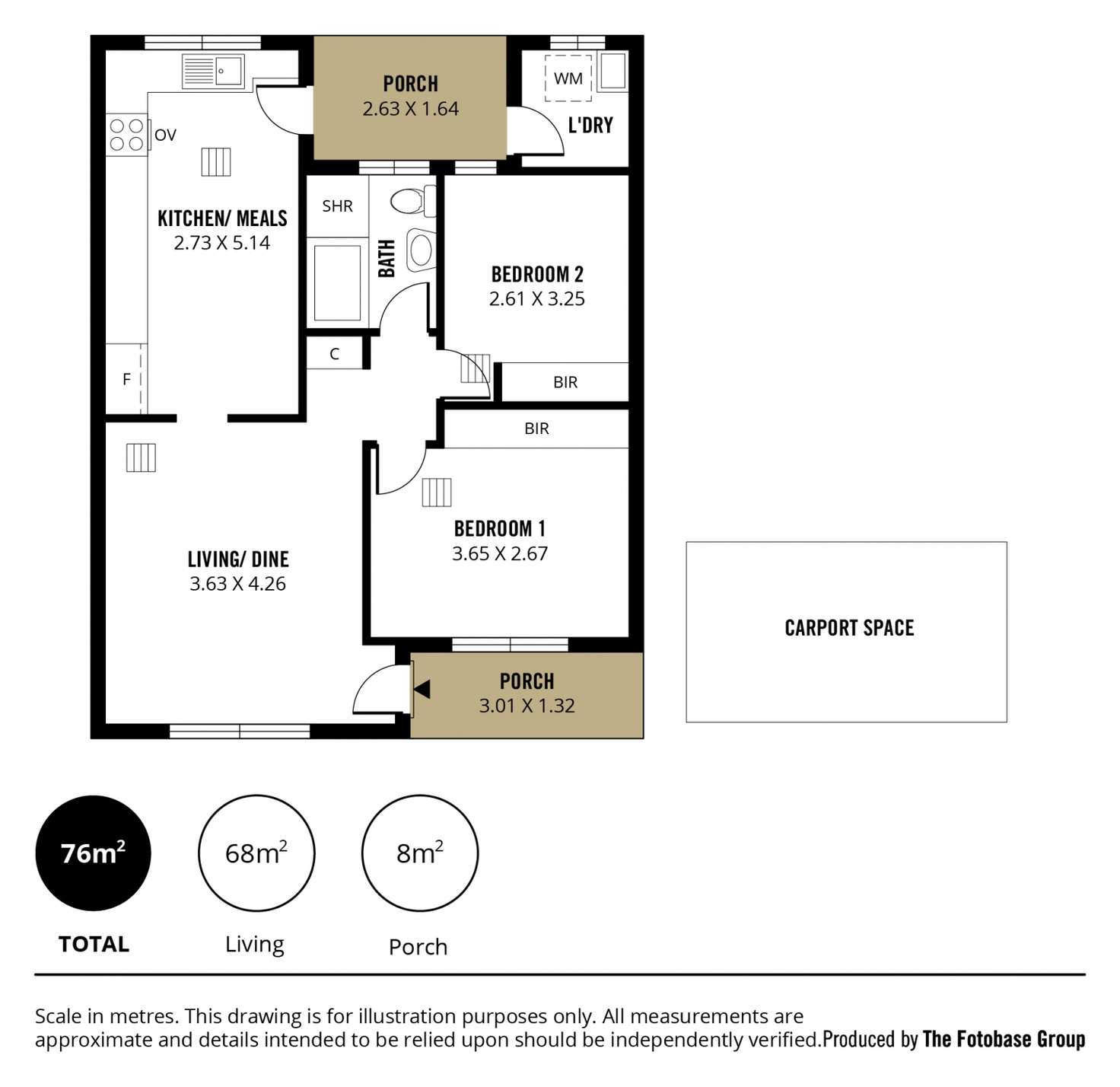 Floorplan of Homely unit listing, 3/193 OG Road, Marden SA 5070