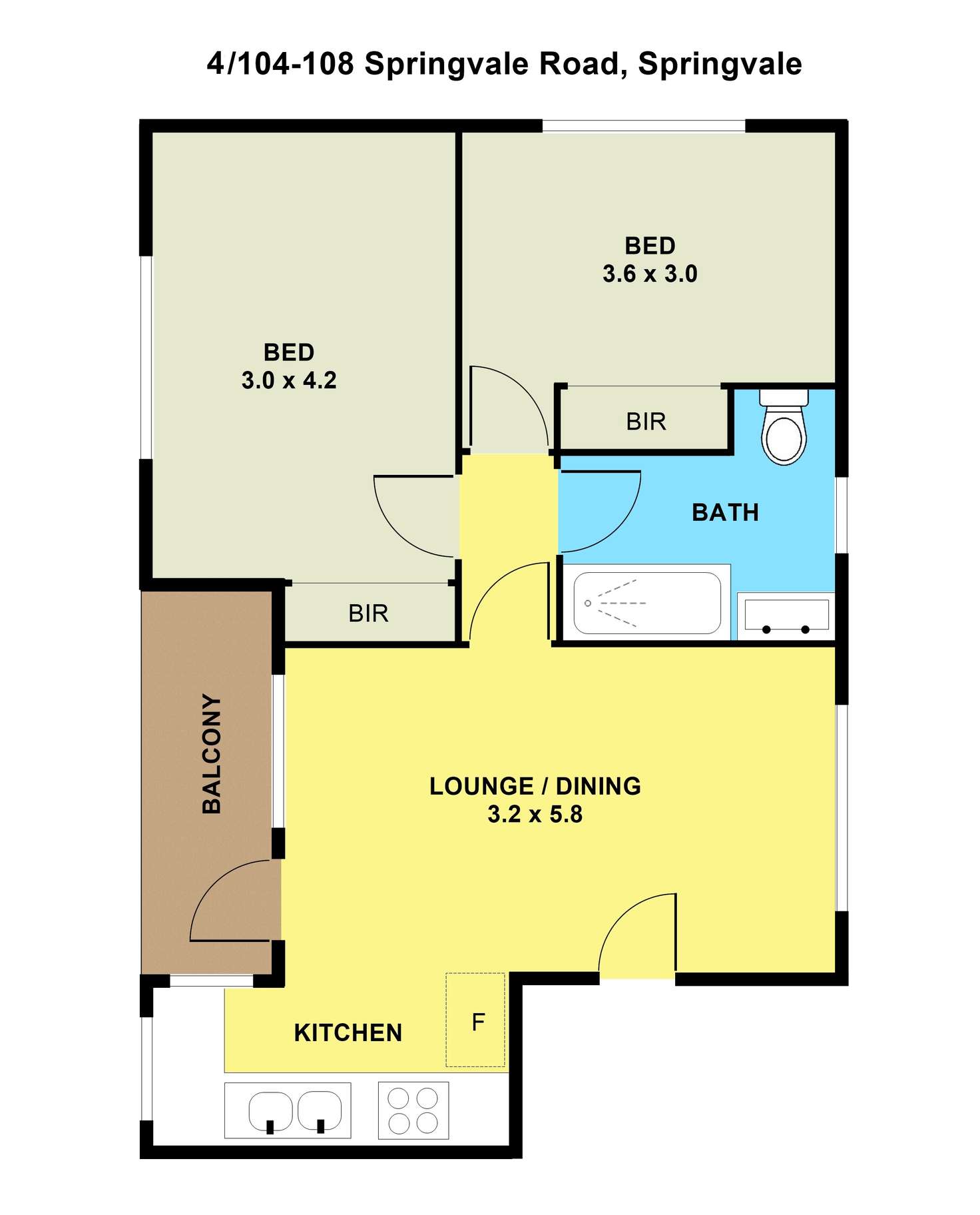 Floorplan of Homely unit listing, 4/104-108 Springvale Road, Springvale VIC 3171