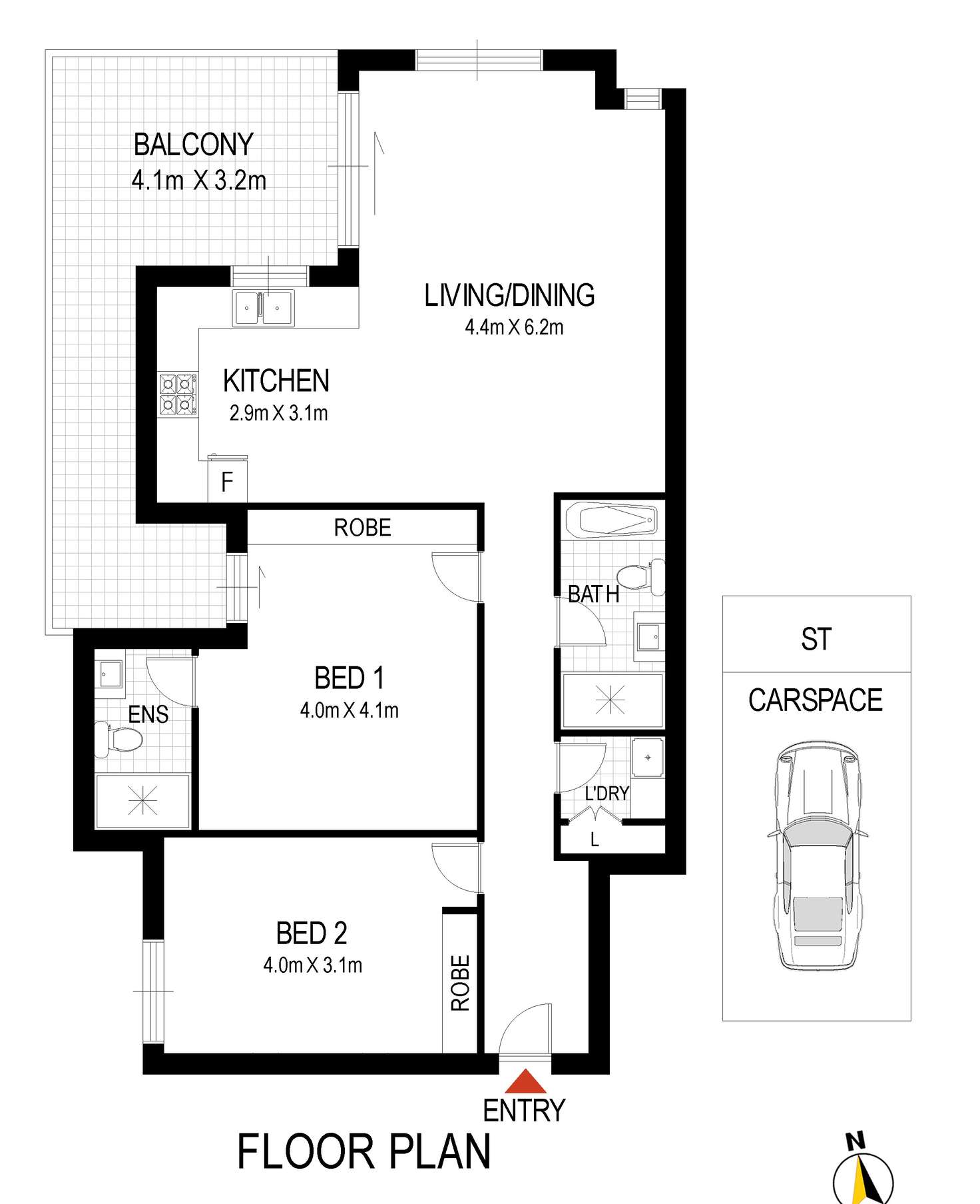 Floorplan of Homely apartment listing, 1/266-268 Liverpool Road, Enfield NSW 2136