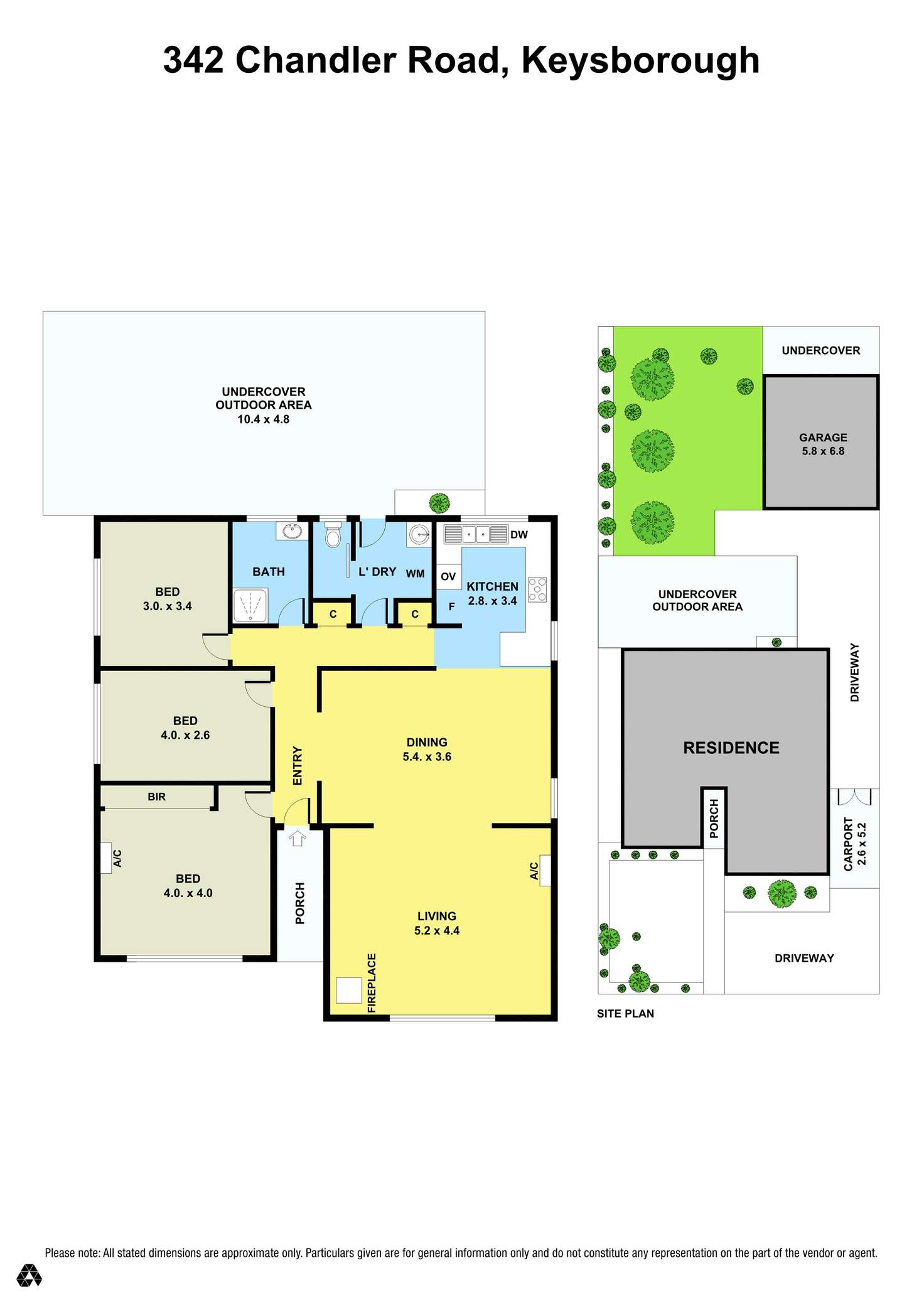 Floorplan of Homely house listing, 342 Chandler Road, Keysborough VIC 3173