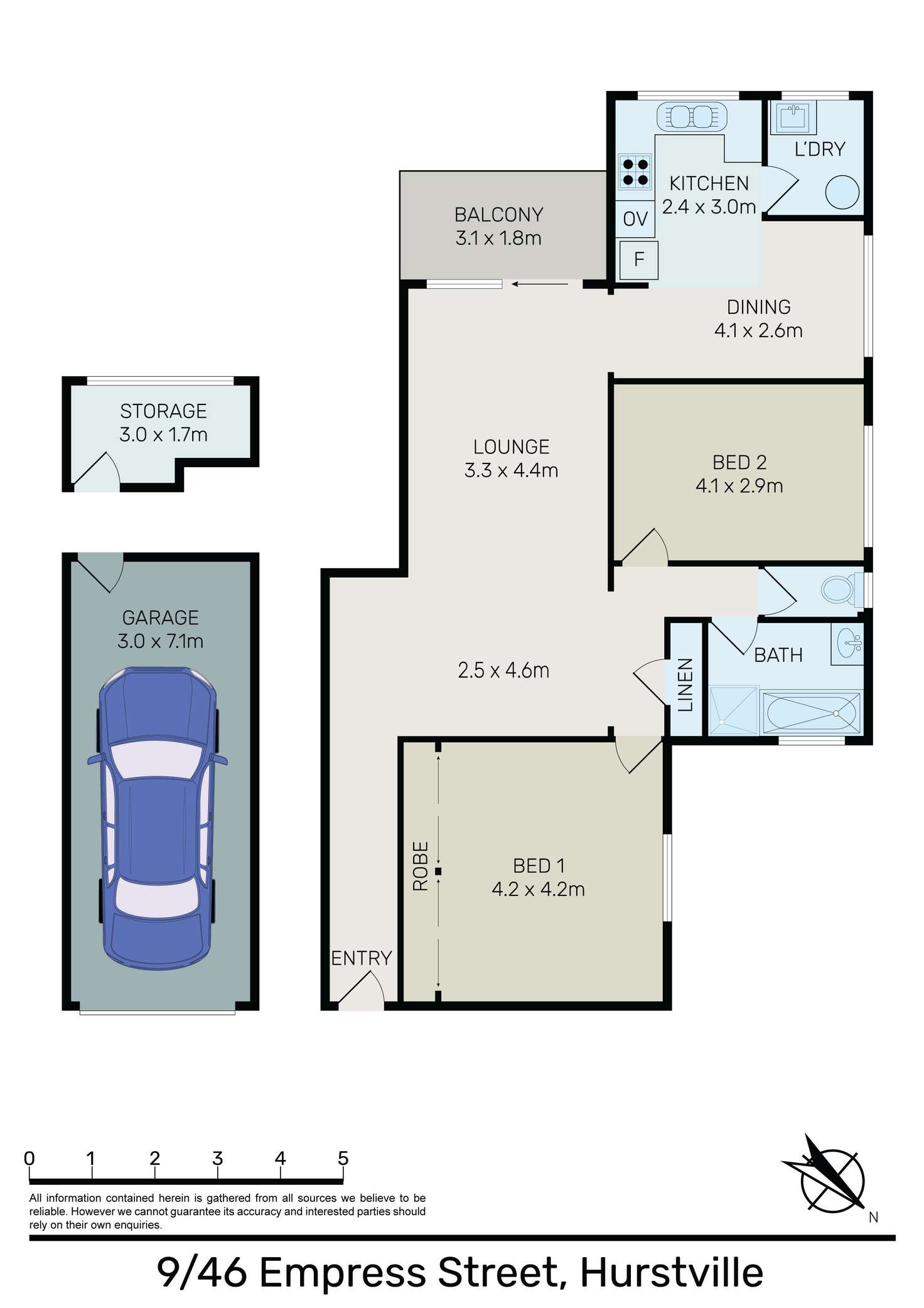 Floorplan of Homely apartment listing, 9/46-48 Empress Street, Hurstville NSW 2220