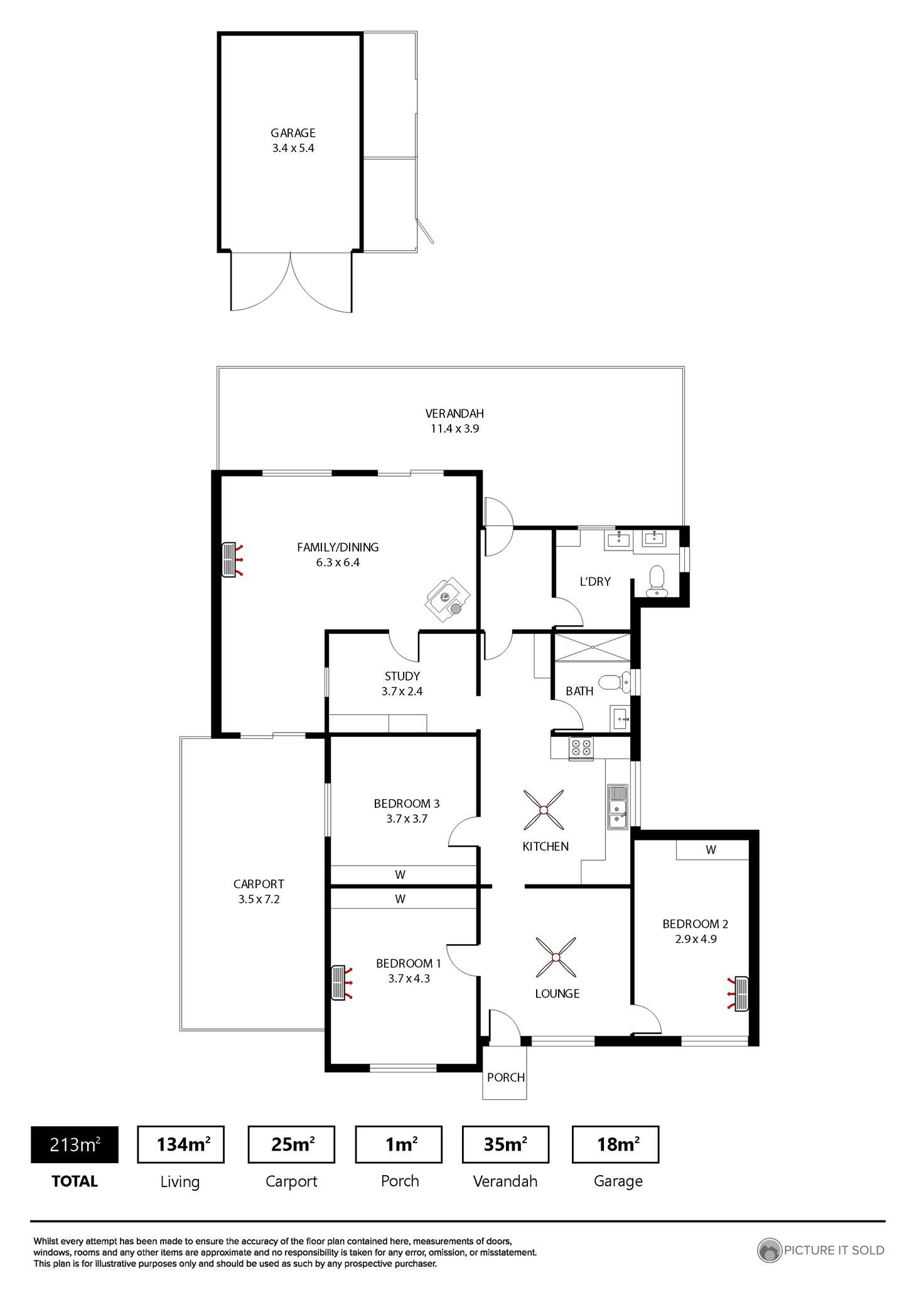 Floorplan of Homely house listing, 127 Marmora Terrace, Osborne SA 5017