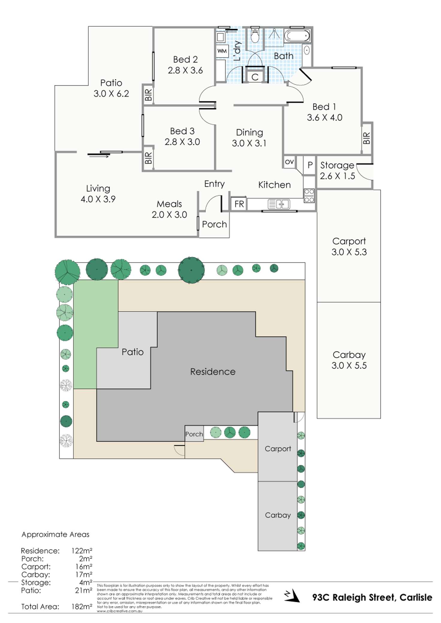 Floorplan of Homely house listing, 93C Raleigh Street, Carlisle WA 6101
