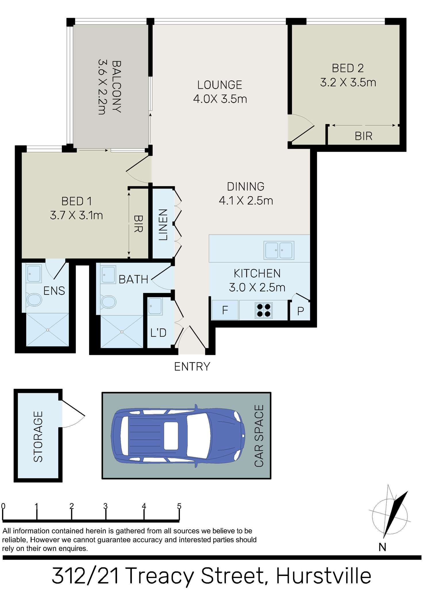 Floorplan of Homely apartment listing, 312/21 Treacy Street, Hurstville NSW 2220