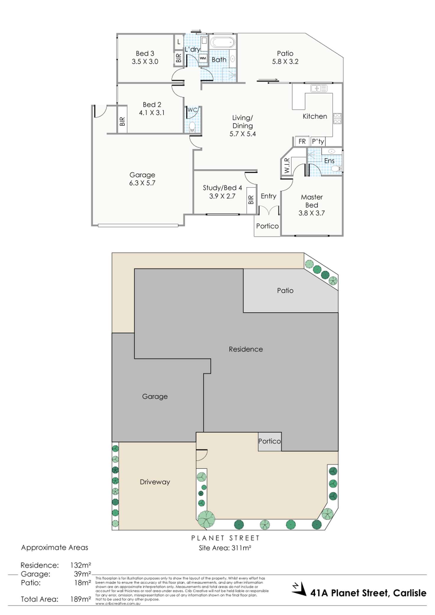 Floorplan of Homely house listing, 41A Planet Street, Carlisle WA 6101