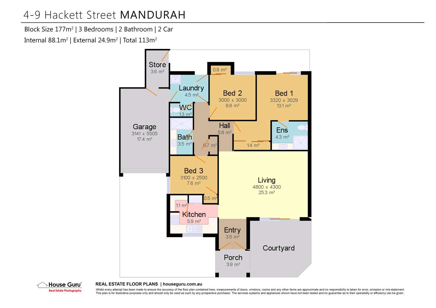 Floorplan of Homely house listing, 4/9 Hackett Street, Mandurah WA 6210