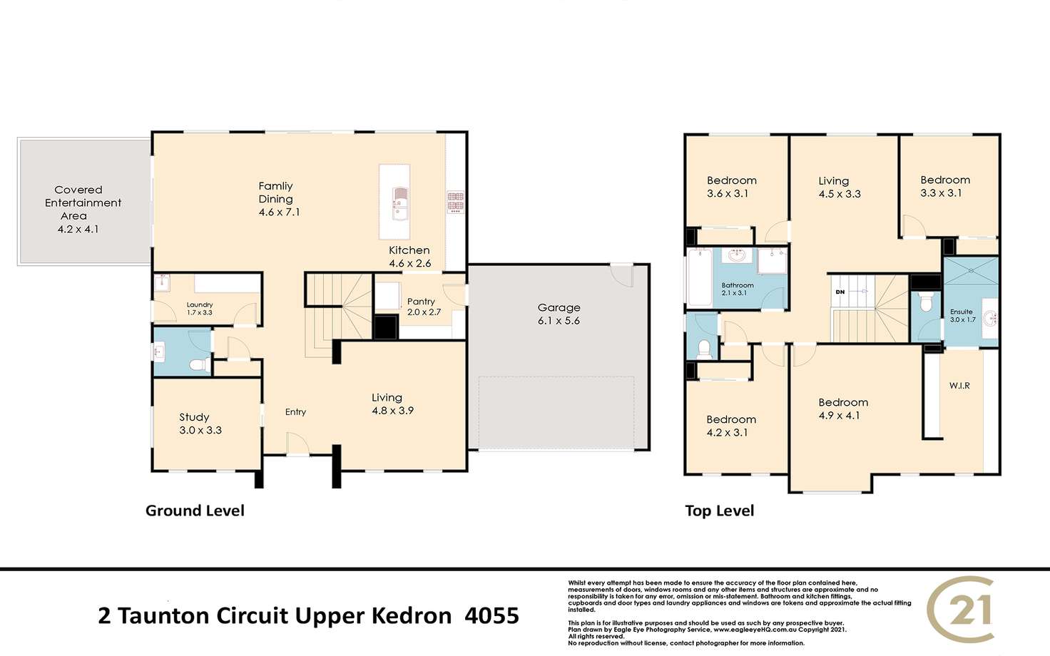 Floorplan of Homely house listing, 2 Taunton Circuit, Upper Kedron QLD 4055