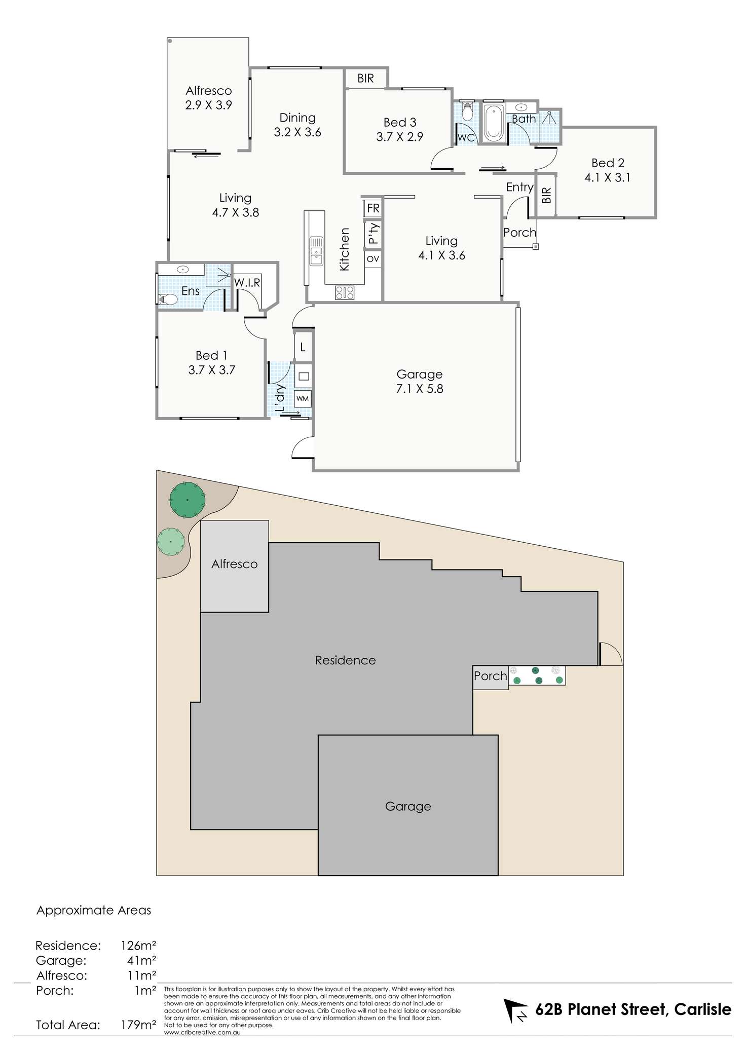 Floorplan of Homely house listing, 62B Planet Street, Carlisle WA 6101
