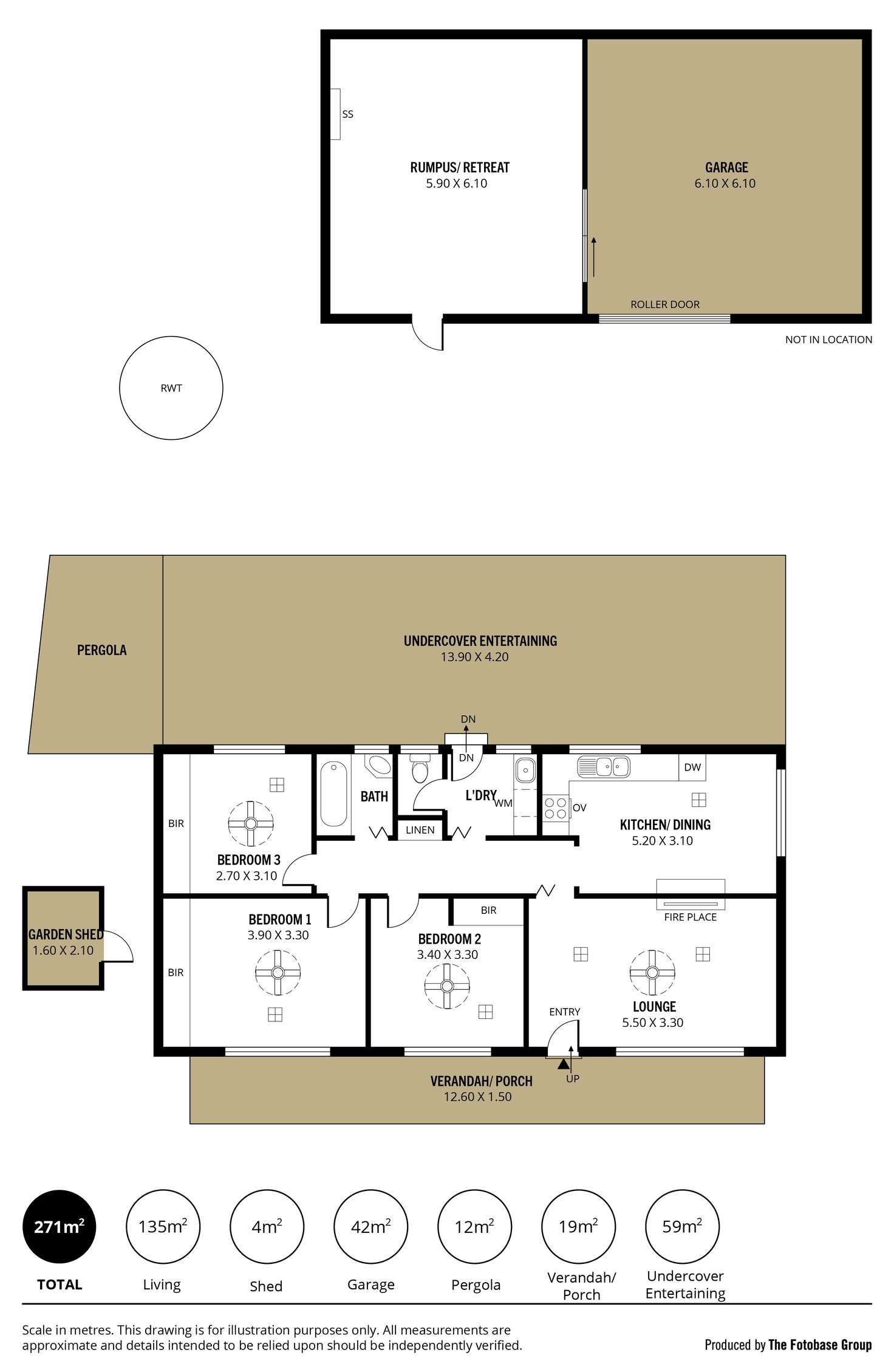 Floorplan of Homely house listing, 1 Perry Avenue, Daw Park SA 5041