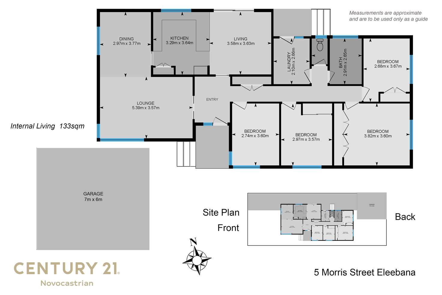 Floorplan of Homely house listing, 5 Morris Street, Eleebana NSW 2282