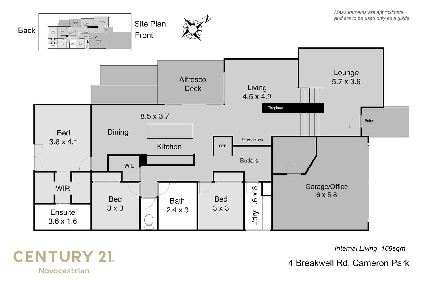 Floorplan of Homely house listing, 4 Breakwell Road, Cameron Park NSW 2285