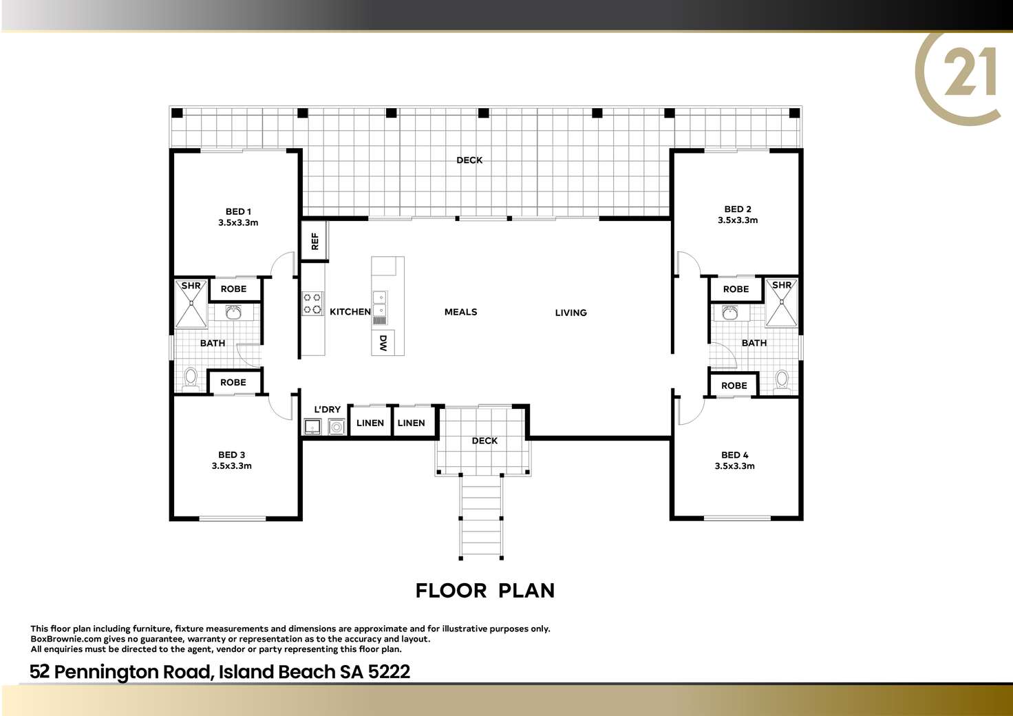 Floorplan of Homely house listing, 52 Pennington Road, Island Beach SA 5222