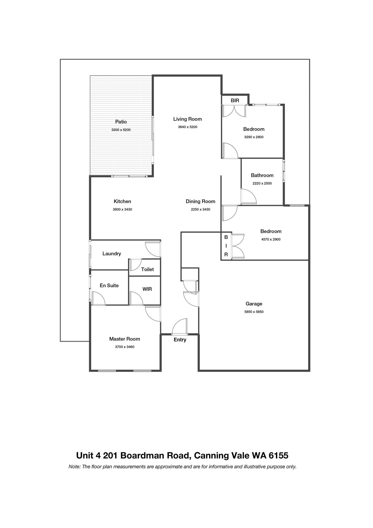 Floorplan of Homely house listing, 4/201 Boardman Road, Canning Vale WA 6155