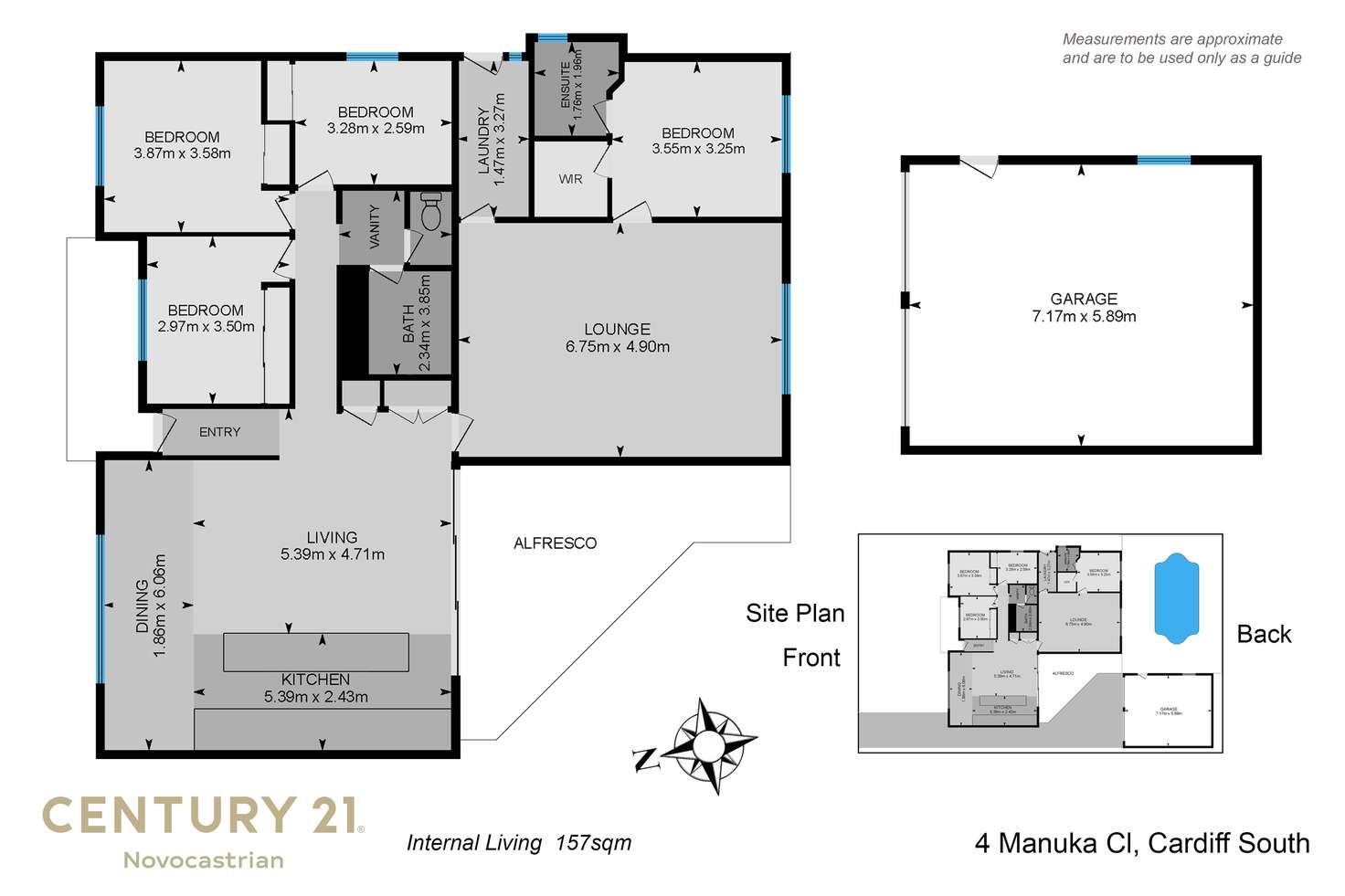 Floorplan of Homely house listing, 4 Manuka Close, Cardiff South NSW 2285