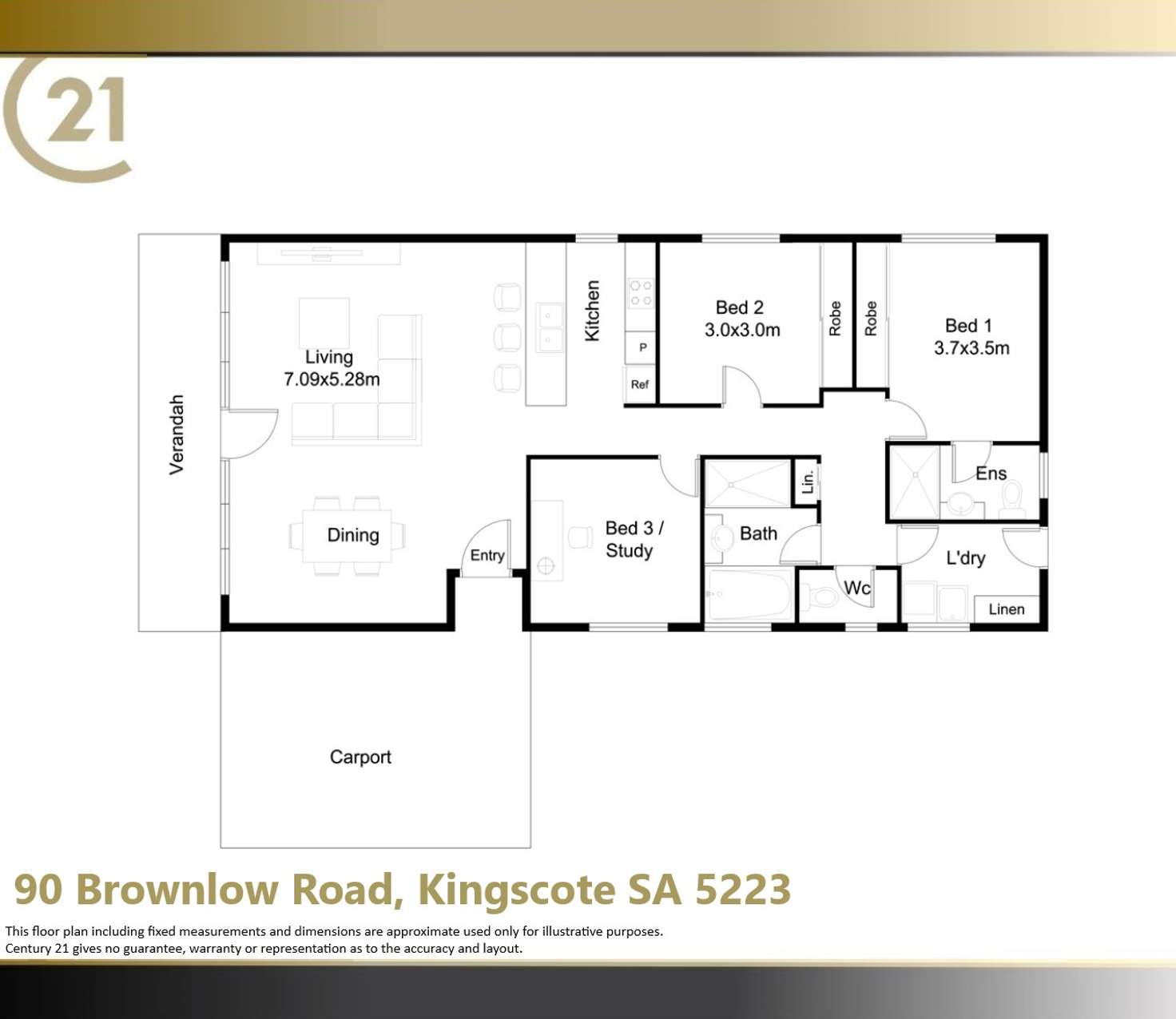 Floorplan of Homely house listing, 90 Brownlow Road, Kingscote SA 5223