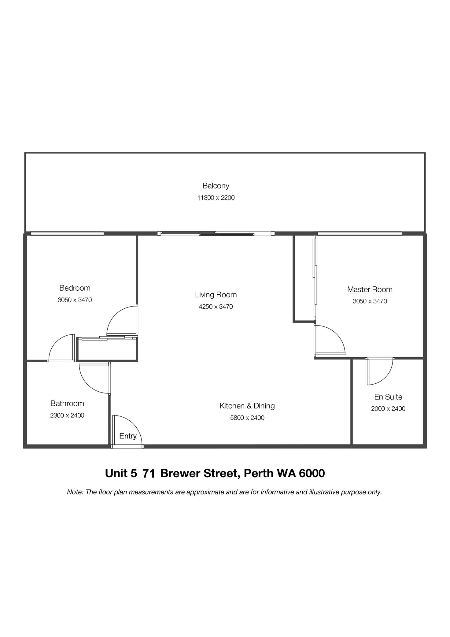 Floorplan of Homely apartment listing, 5/71 Brewer Street, Perth WA 6000