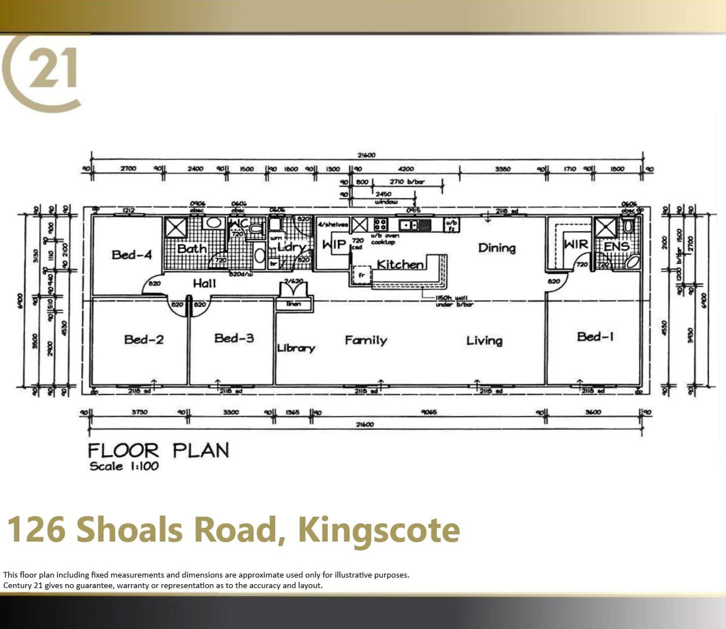 Floorplan of Homely acreageSemiRural listing, 126 Shoals Road, Kingscote SA 5223