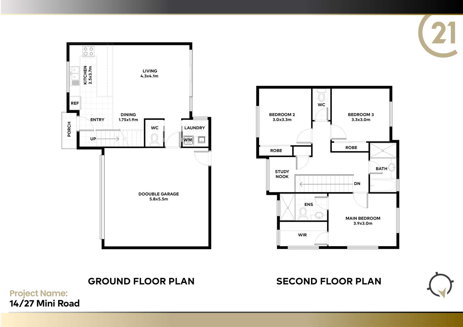 Floorplan of Homely townhouse listing, 14/27 Minmi Road, Wallsend NSW 2287