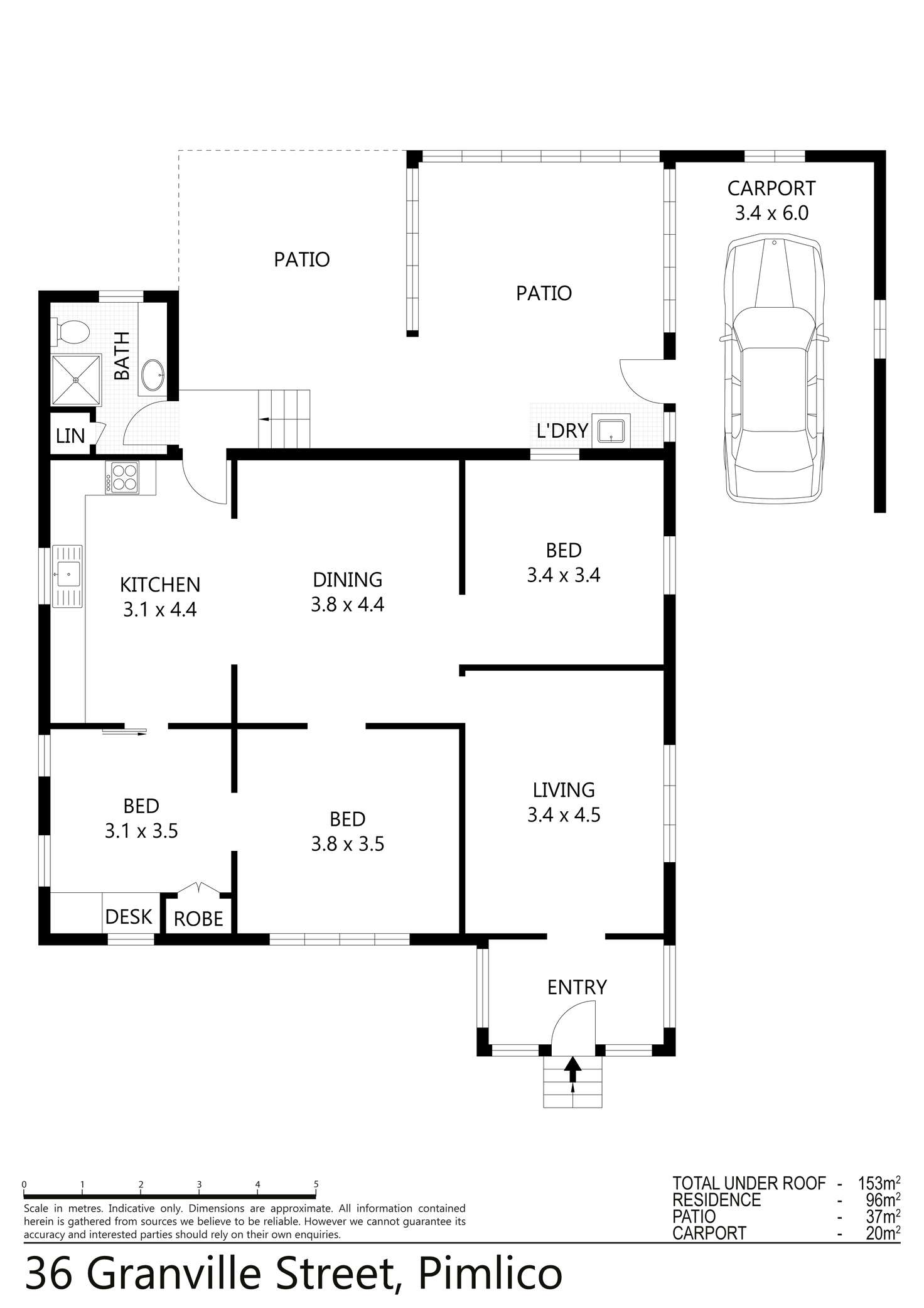 Floorplan of Homely house listing, 36 Granville Street, Pimlico QLD 4812
