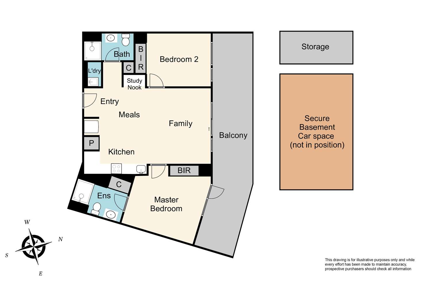 Floorplan of Homely apartment listing, 308/18 Lomandra Drive, Clayton South VIC 3169