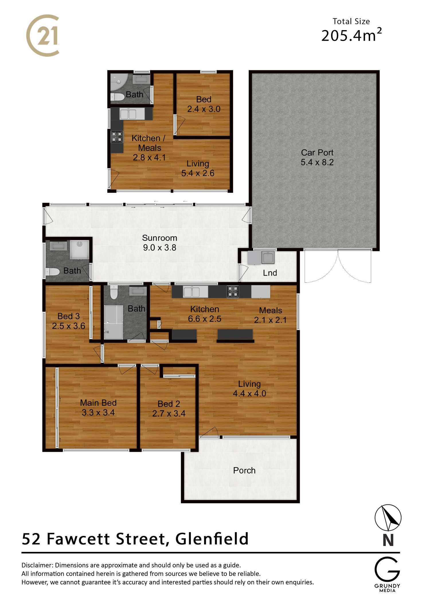 Floorplan of Homely house listing, 52 Fawcett Street, Glenfield NSW 2167