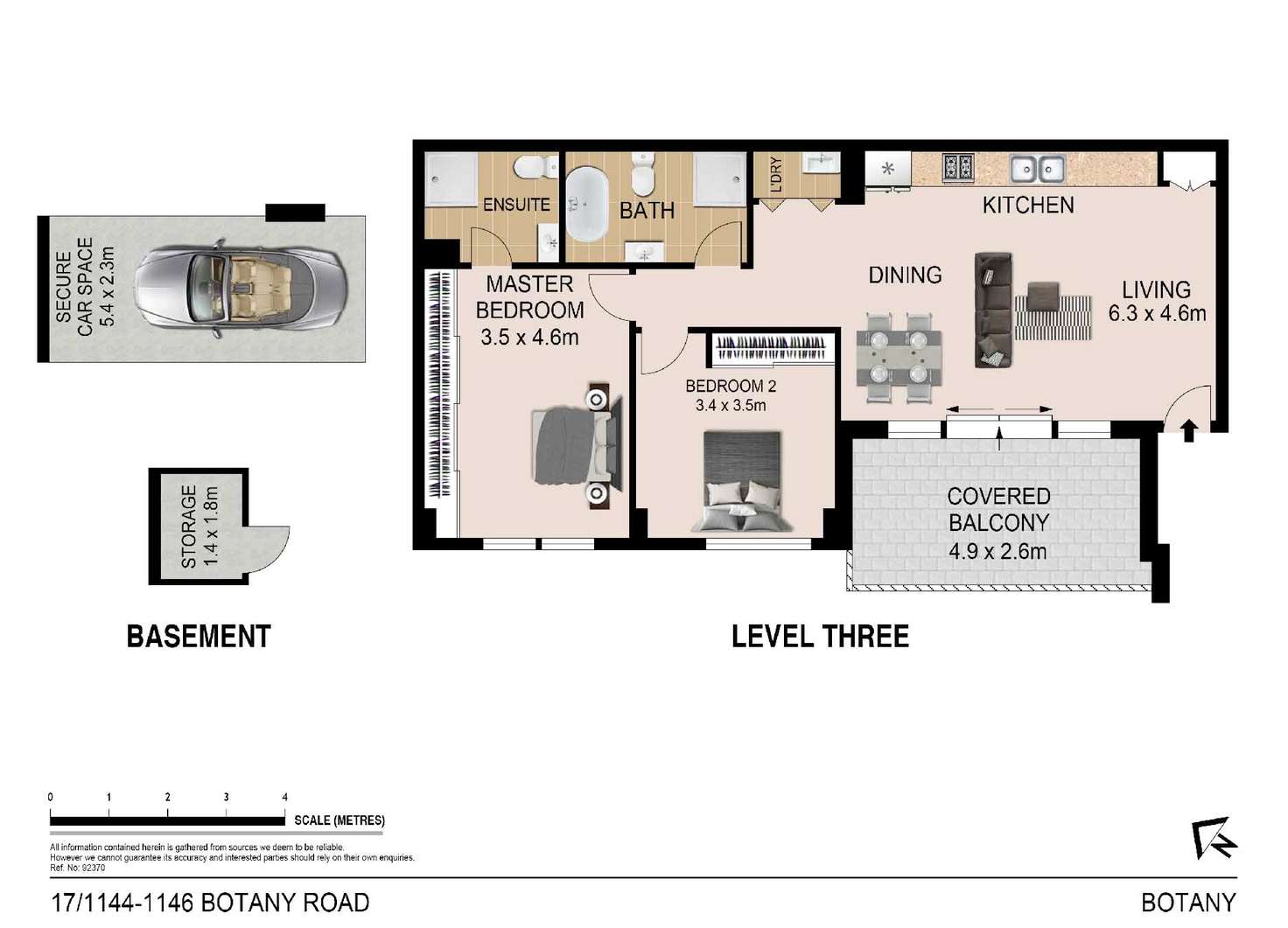 Floorplan of Homely apartment listing, 17/1144-1146 Botany Road, Botany NSW 2019