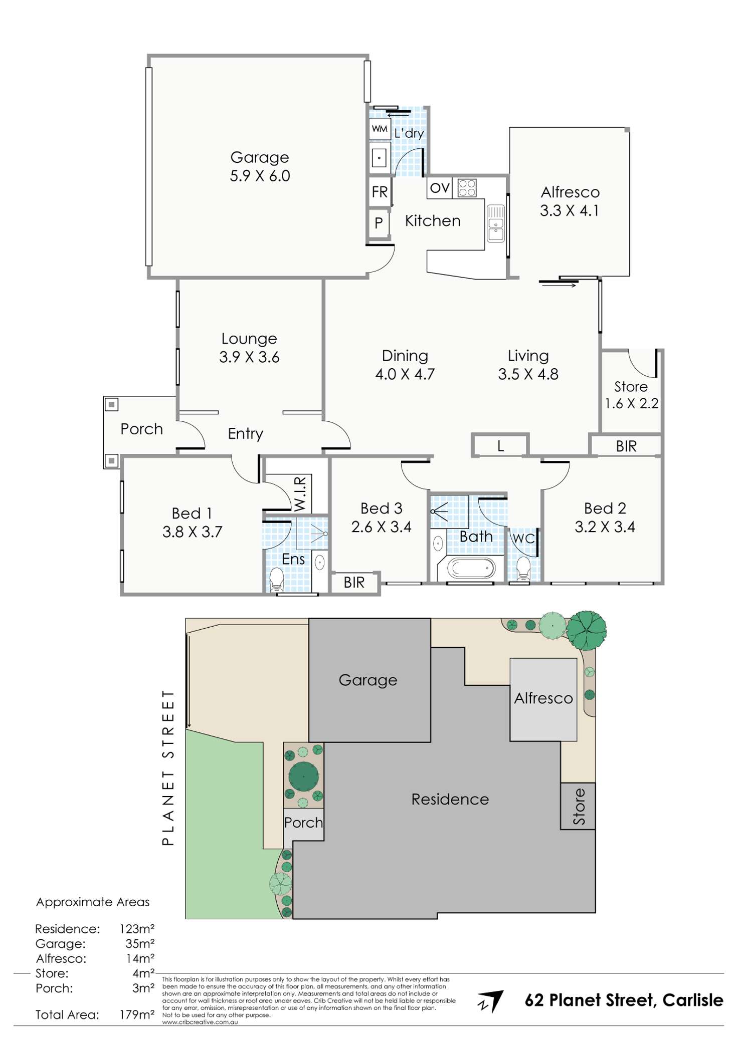 Floorplan of Homely house listing, 62 Planet Street, Carlisle WA 6101