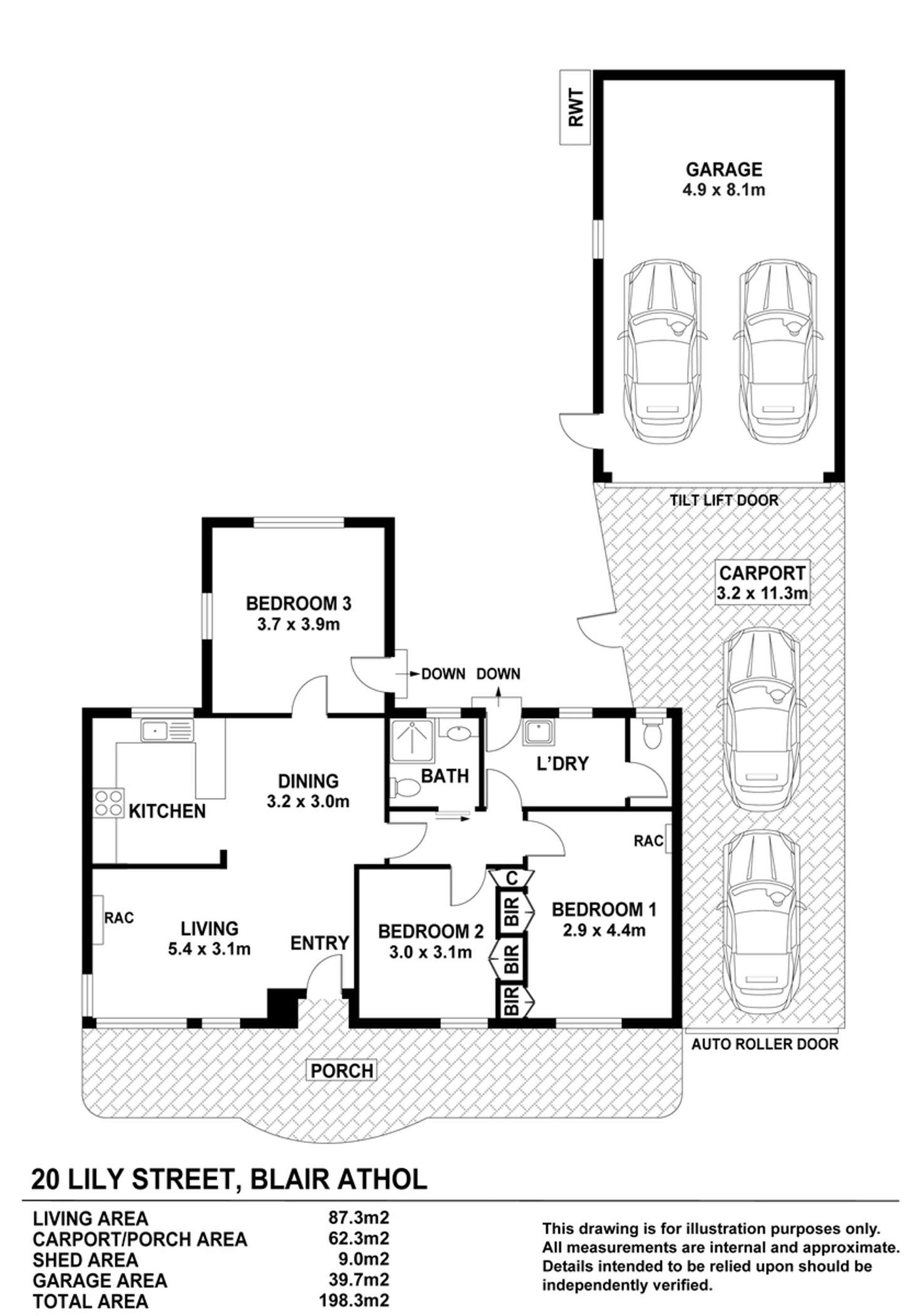 Floorplan of Homely house listing, 20 Lily Street, Blair Athol SA 5084