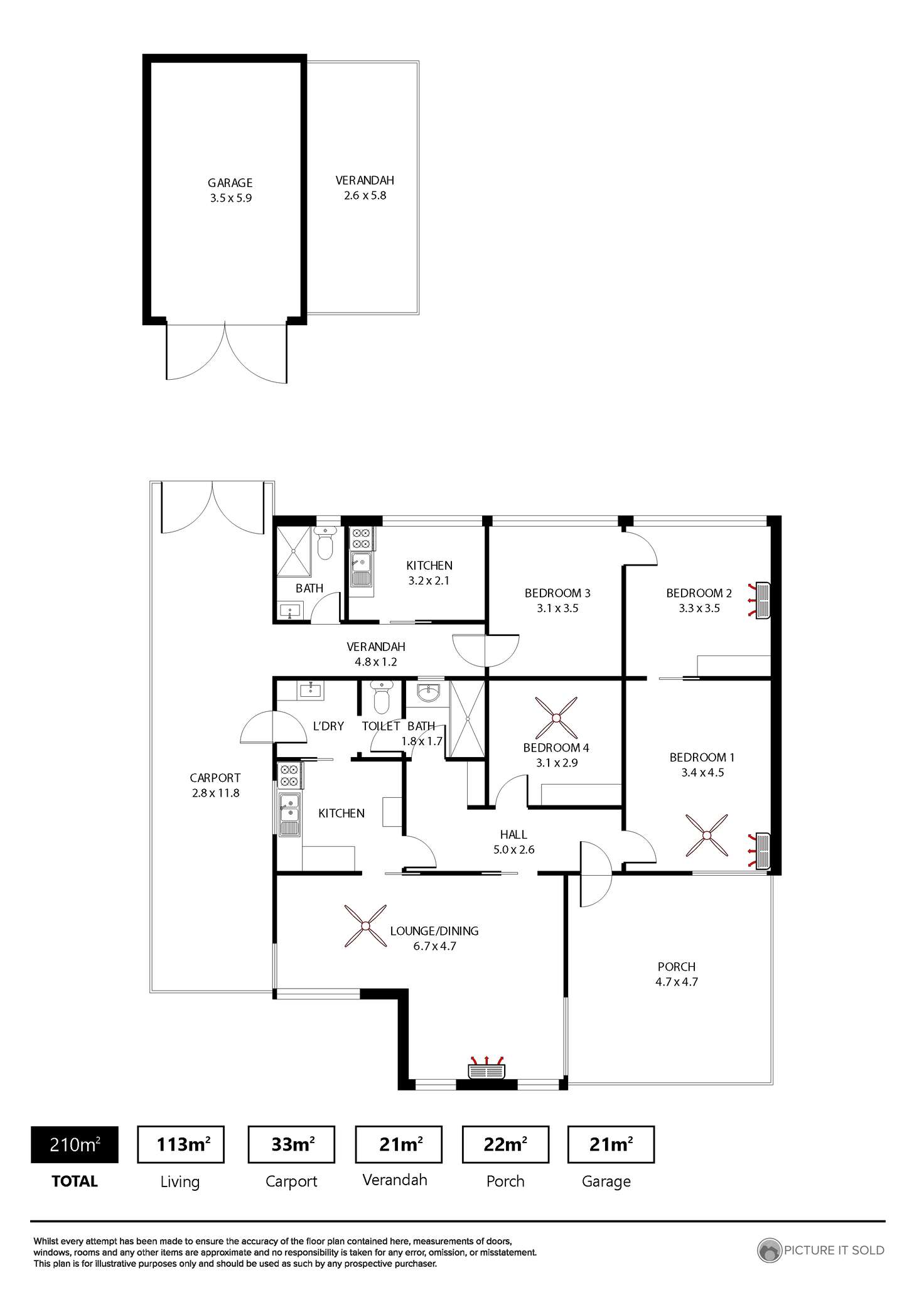 Floorplan of Homely house listing, 30 Mortimer St, Kurralta Park SA 5037