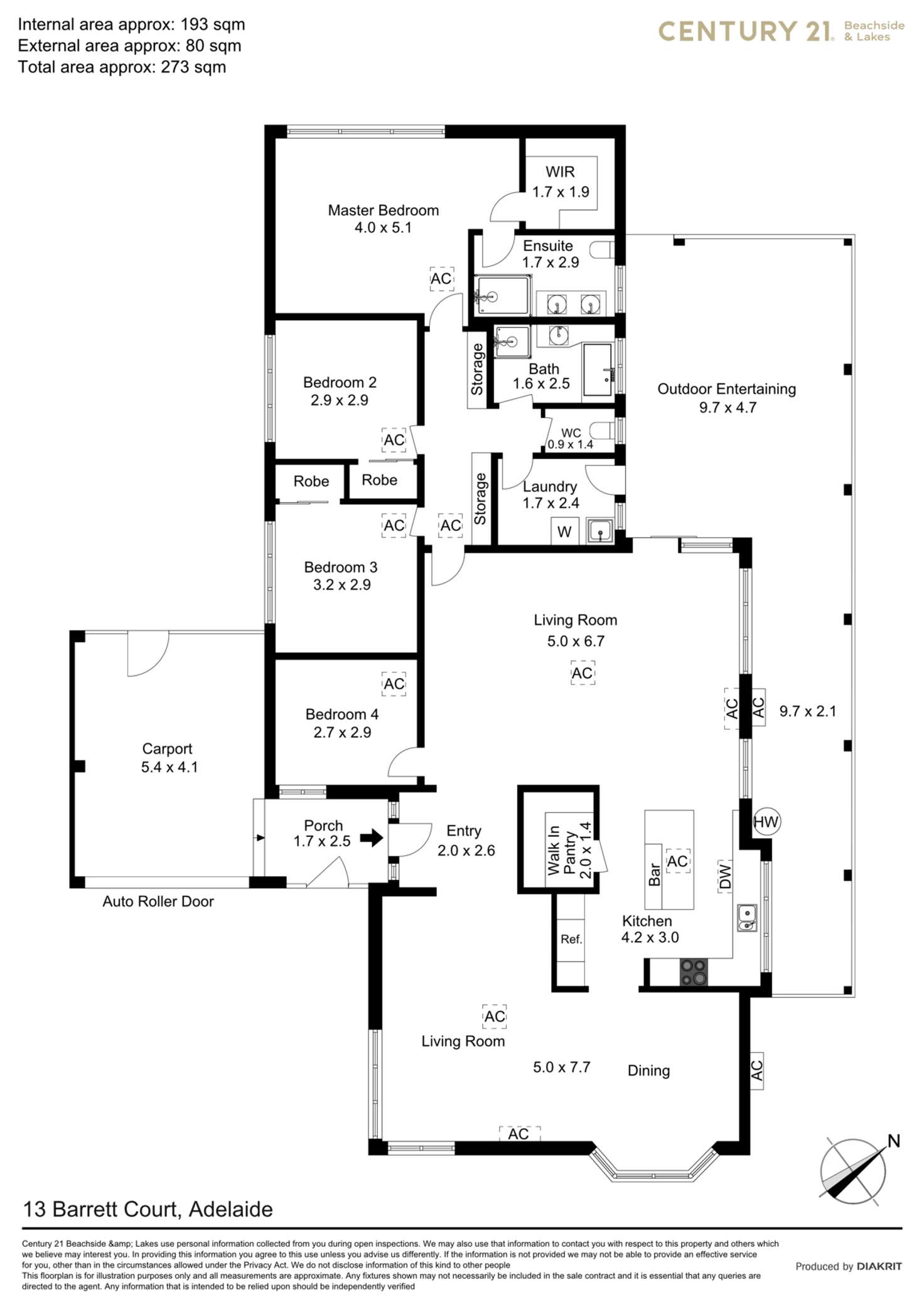 Floorplan of Homely house listing, 13 Barrett Court, Golden Grove SA 5125