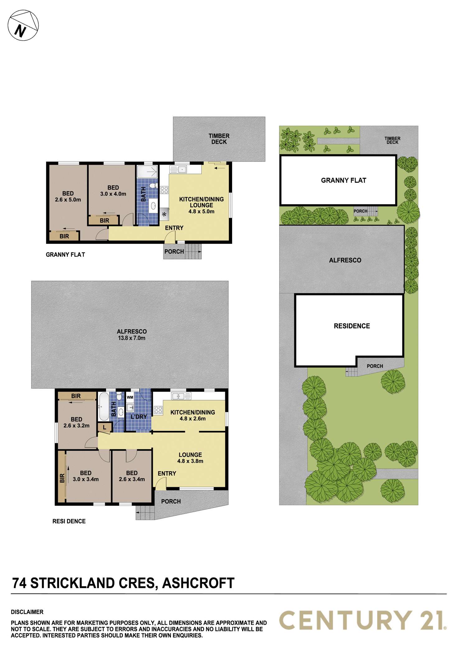 Floorplan of Homely house listing, 74 Strickland Crescent, Ashcroft NSW 2168