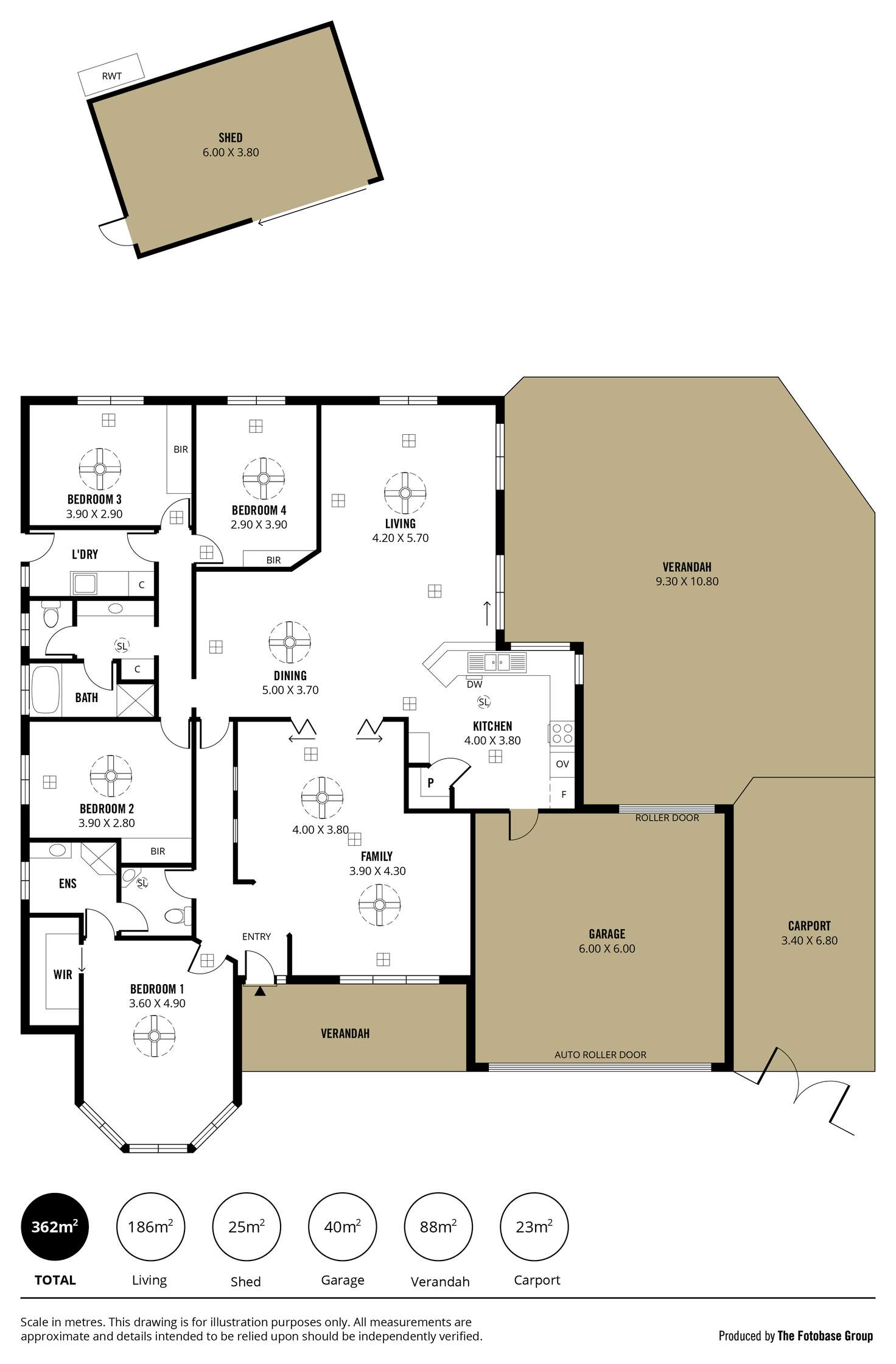 Floorplan of Homely house listing, 12 Meadfoot Close, Moana SA 5169