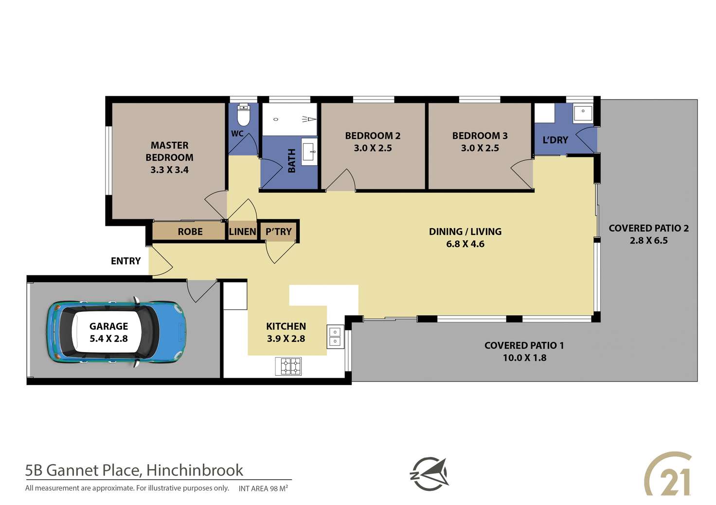 Floorplan of Homely house listing, 5B Gannet Place, Hinchinbrook NSW 2168
