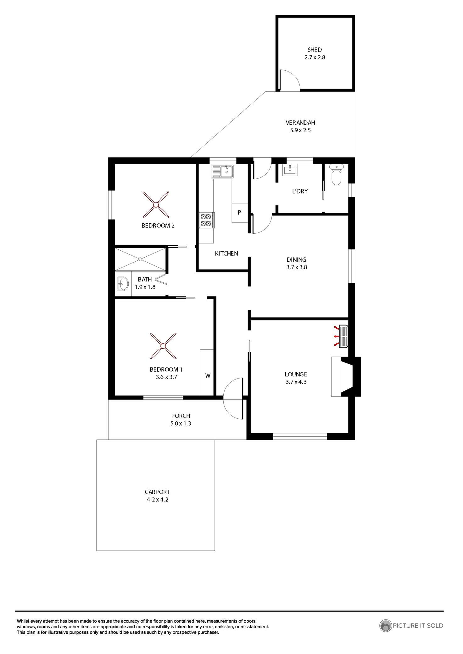 Floorplan of Homely house listing, 19 Cedar Avenue, Royal Park SA 5014