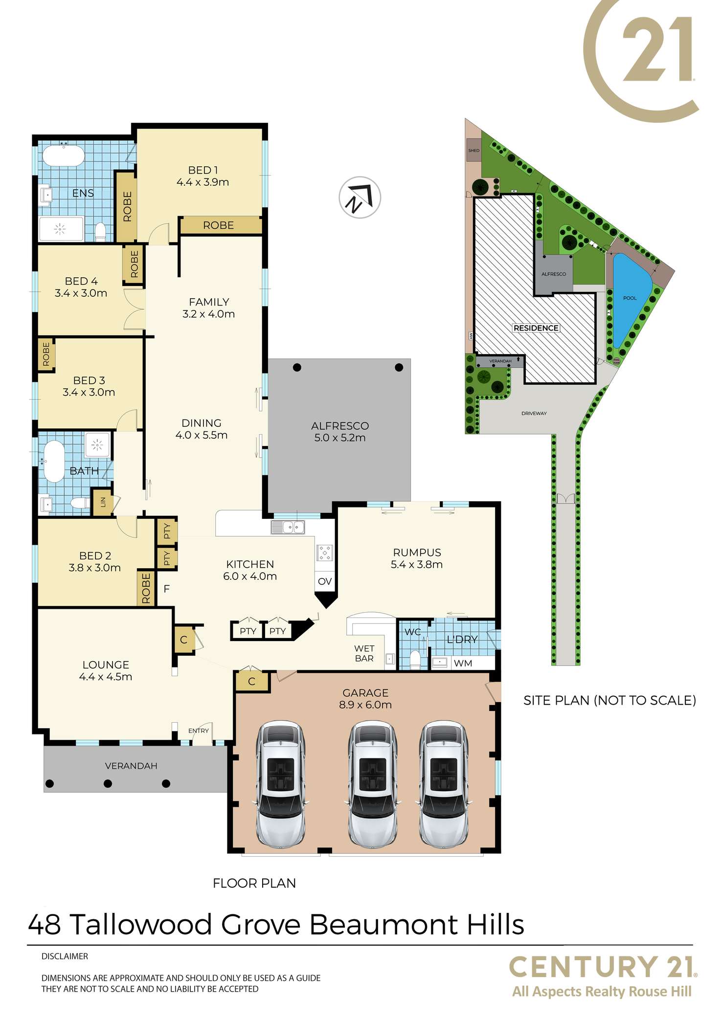 Floorplan of Homely house listing, 48 Tallowood Grove, Beaumont Hills NSW 2155