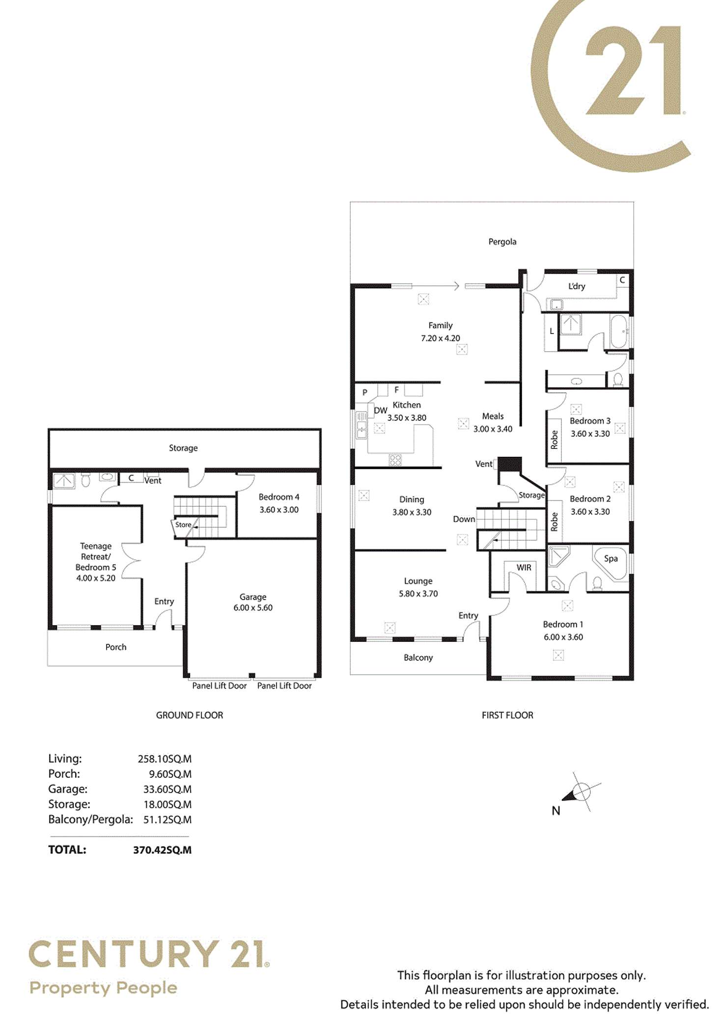 Floorplan of Homely house listing, 25 Piccadilly Circus, Golden Grove SA 5125