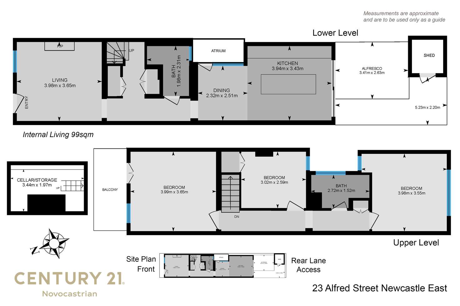Floorplan of Homely house listing, 23 Alfred Street, Newcastle East NSW 2300