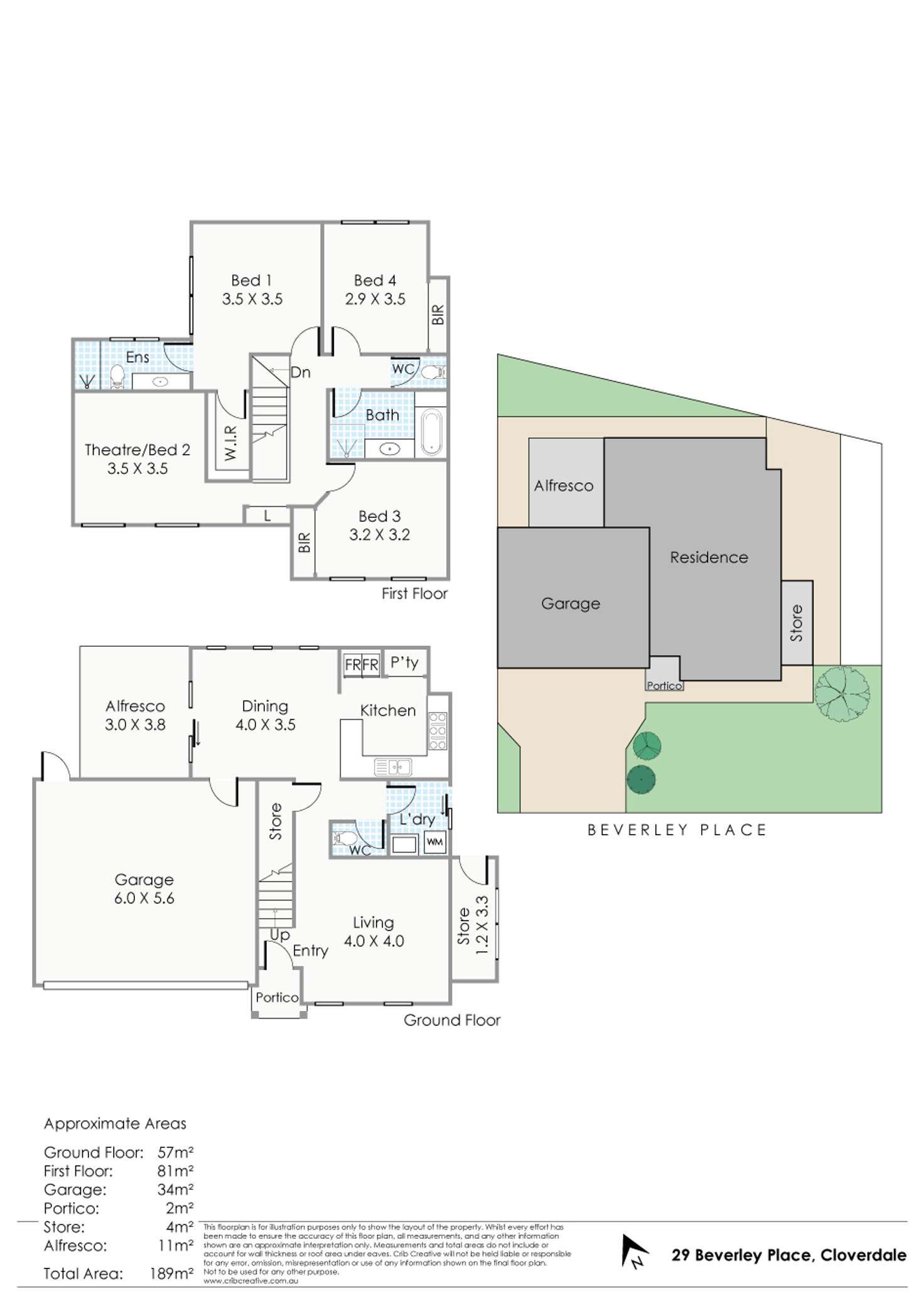 Floorplan of Homely house listing, 29 Beverley Place, Cloverdale WA 6105