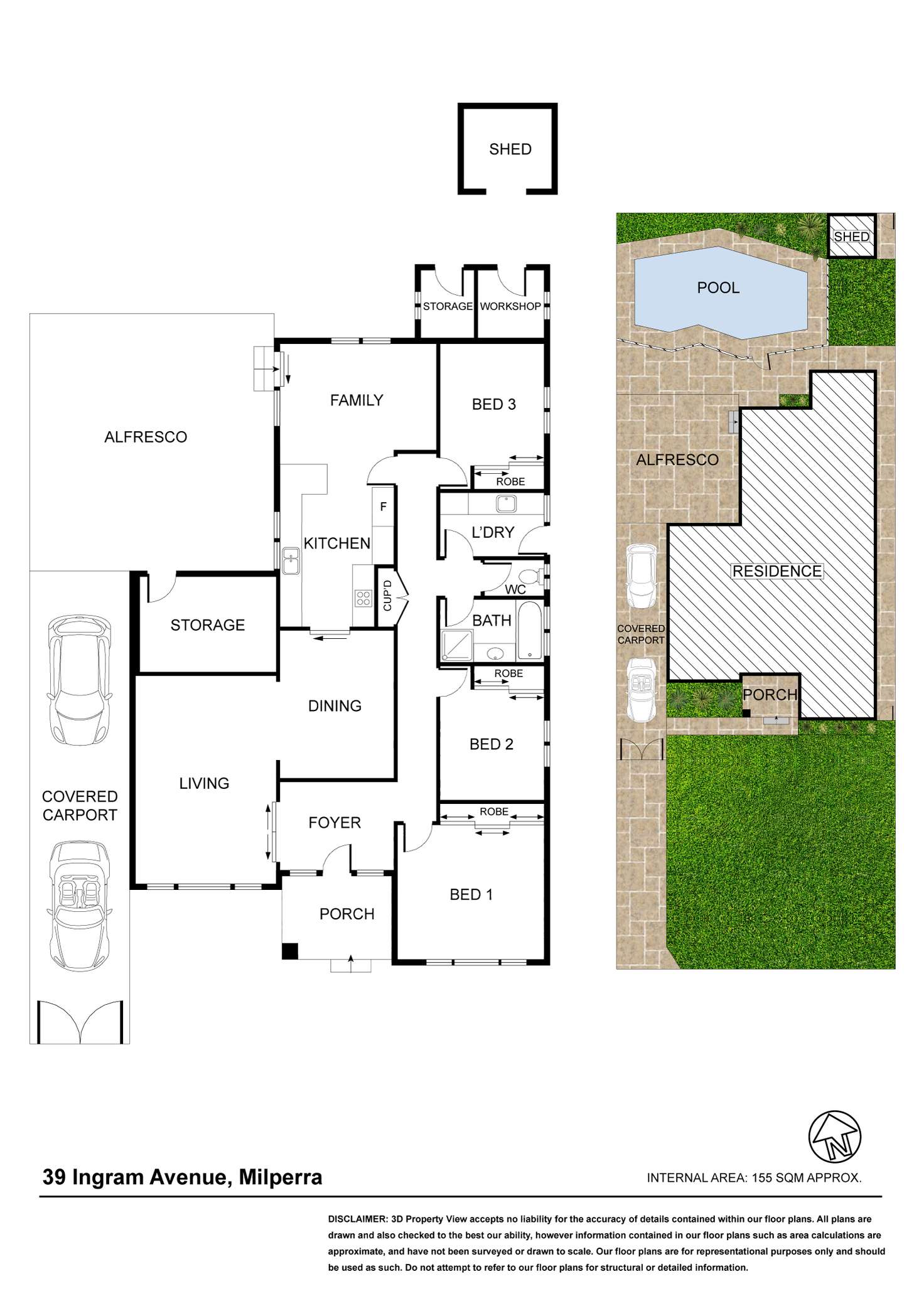 Floorplan of Homely house listing, 39 Ingram Avenue, Milperra NSW 2214
