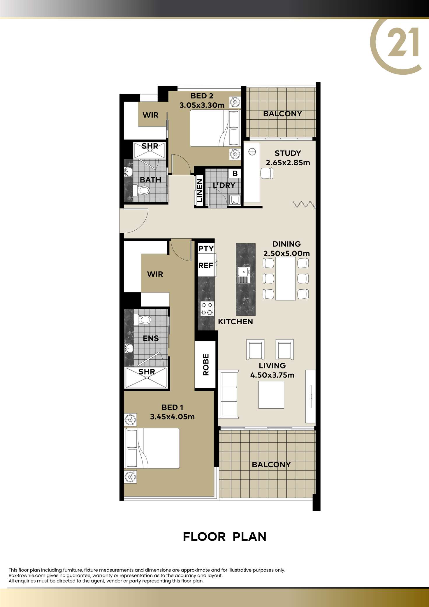 Floorplan of Homely unit listing, 26/1-15 Sporting Drive, Kirwan QLD 4817