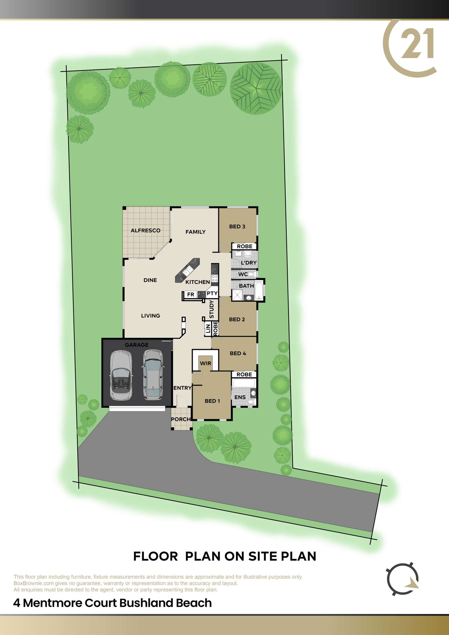 Floorplan of Homely house listing, 4 Mentmore Court, Bushland Beach QLD 4818