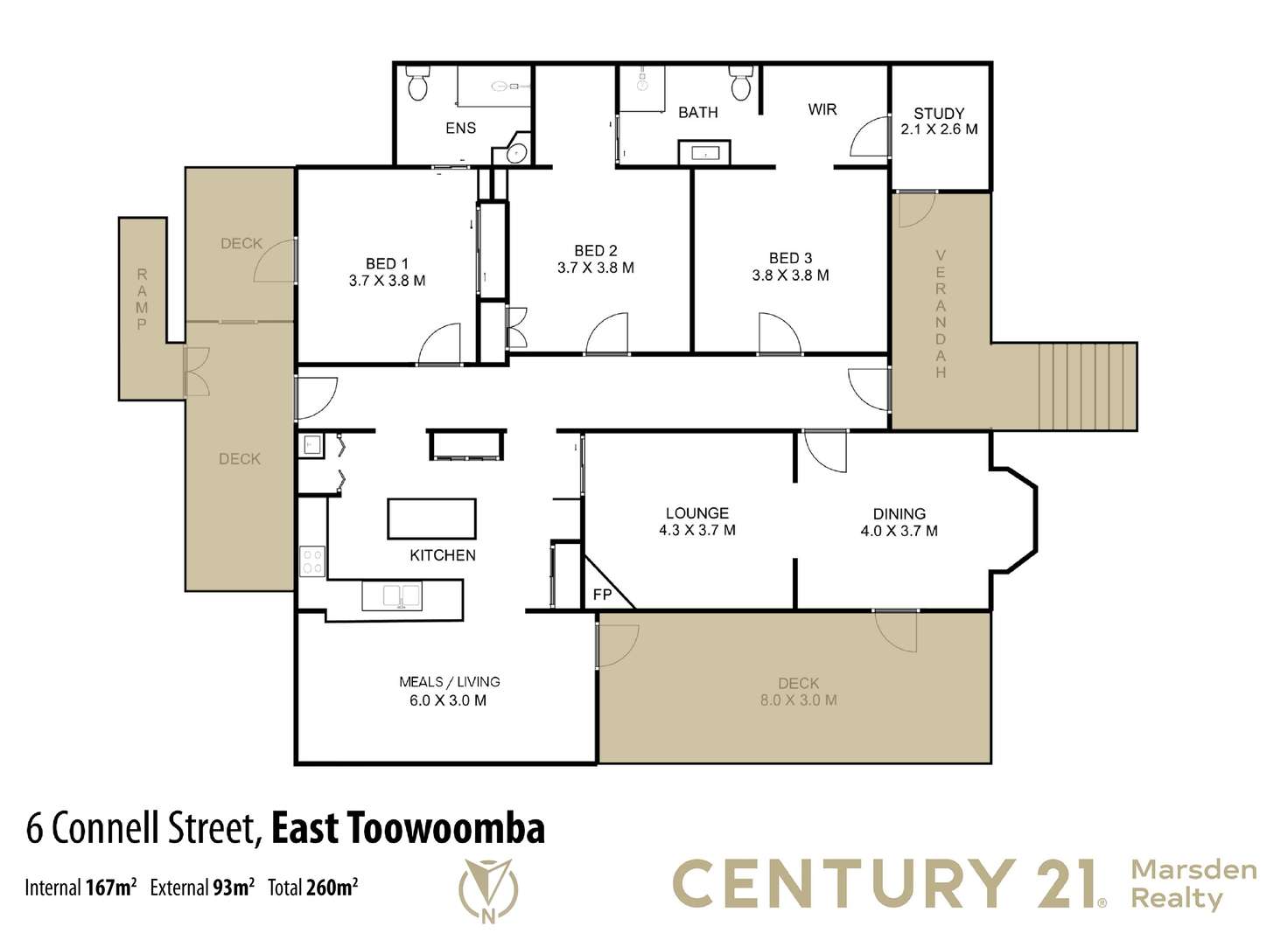 Floorplan of Homely house listing, 6 Connell Street, East Toowoomba QLD 4350