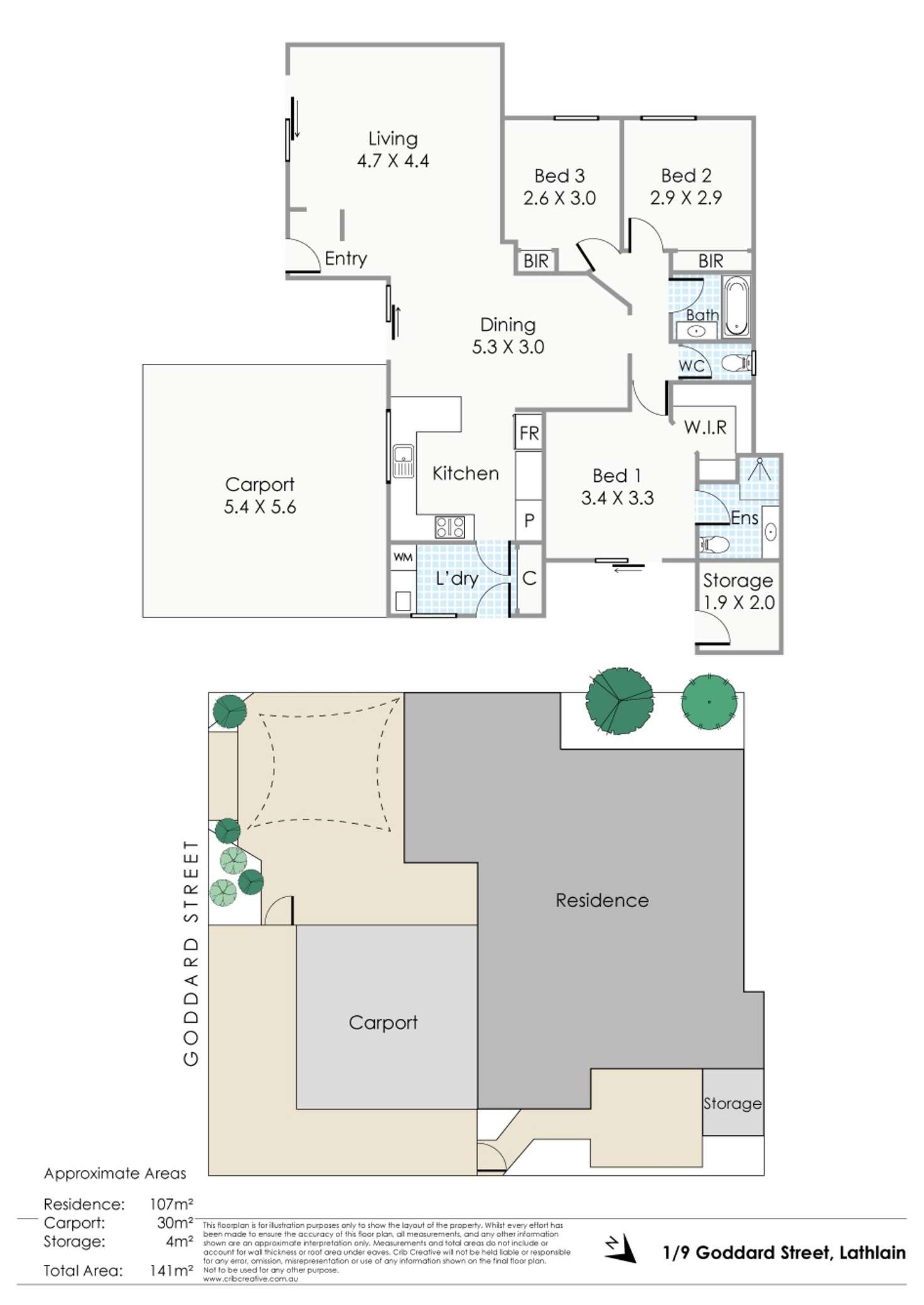 Floorplan of Homely house listing, 1/9 Goddard Street, Lathlain WA 6100
