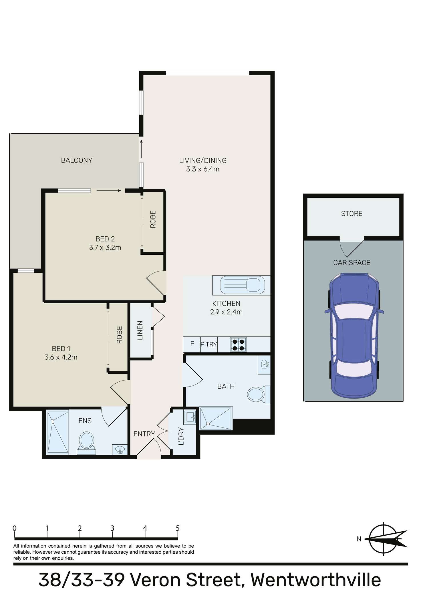 Floorplan of Homely apartment listing, 38/33-39 Veron Street, Wentworthville NSW 2145