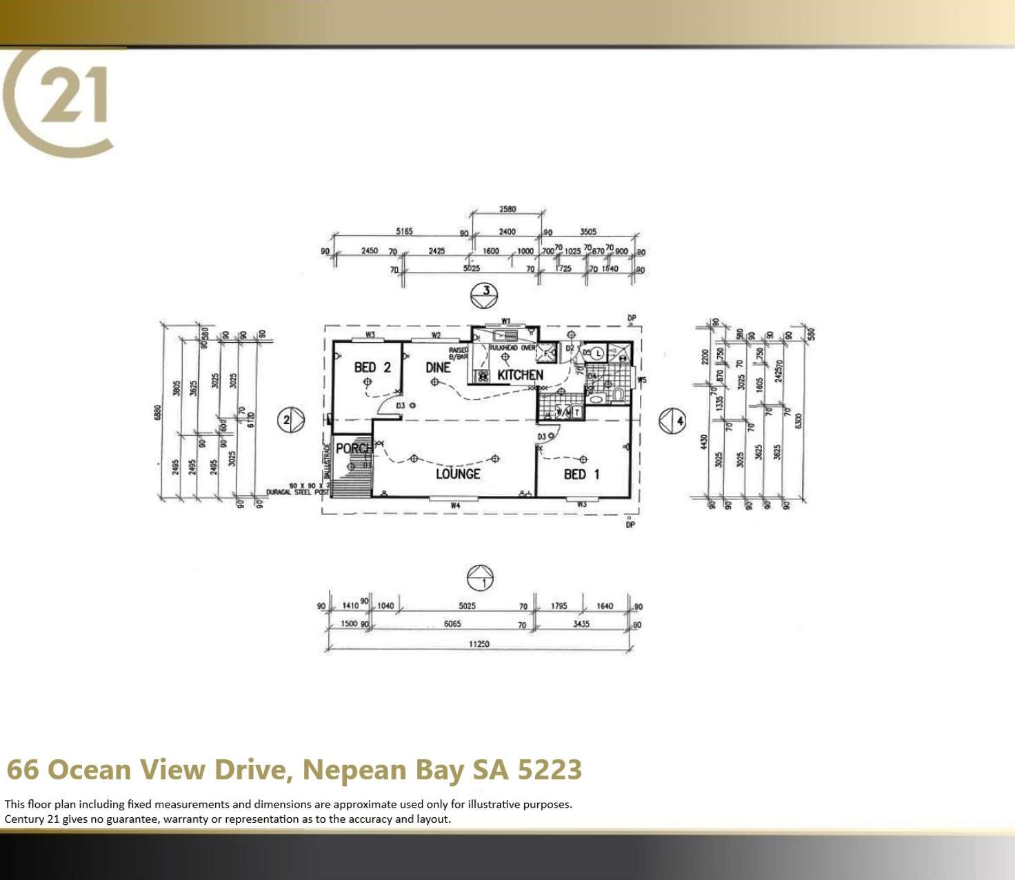 Floorplan of Homely house listing, 66 Ocean View Drive, Nepean Bay SA 5223