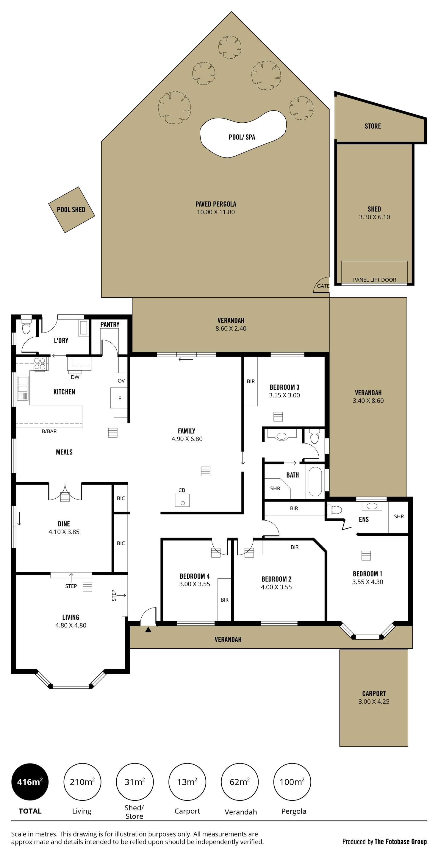 Floorplan of Homely house listing, 7 Bleng Court, Flagstaff Hill SA 5159