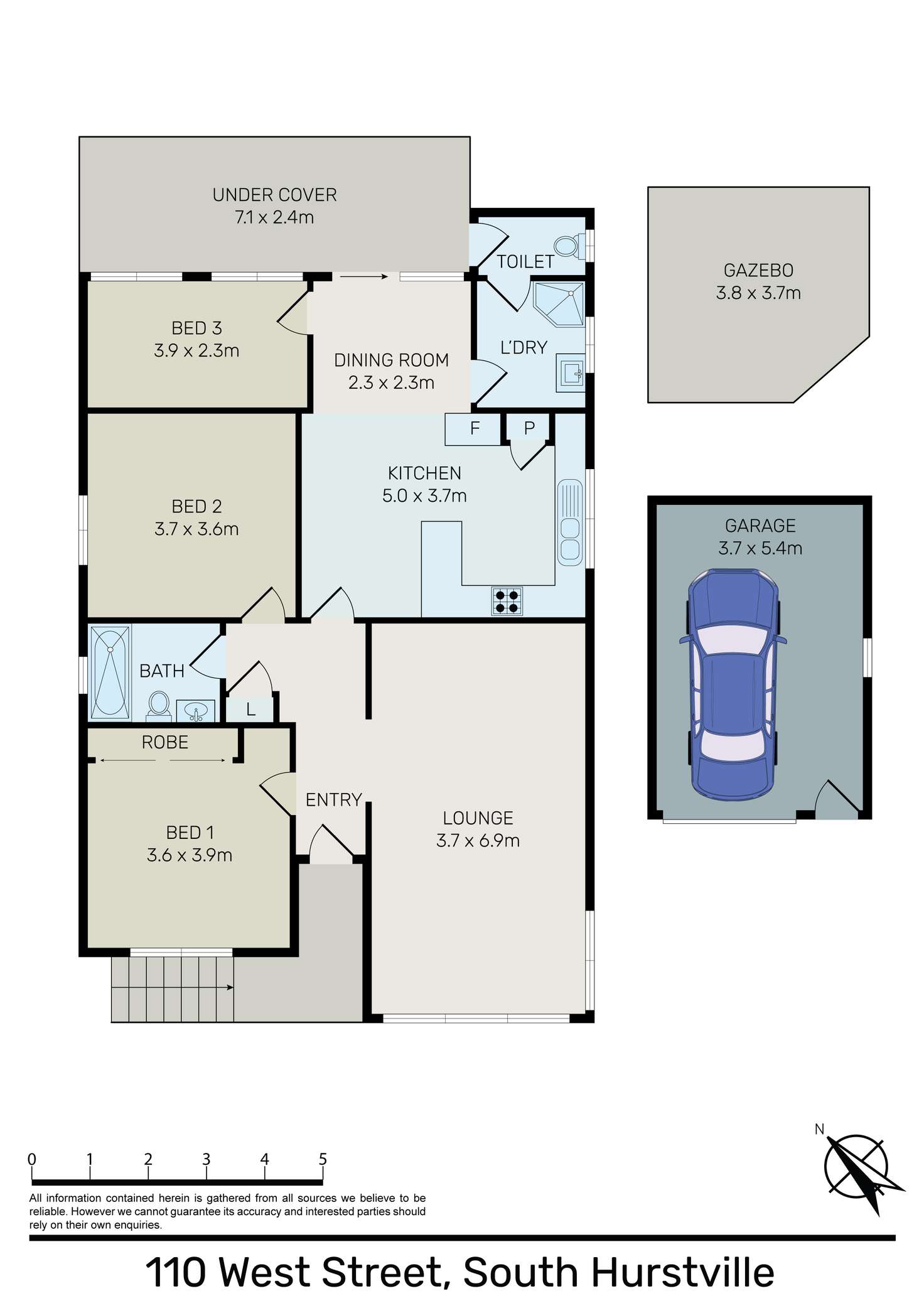 Floorplan of Homely house listing, 110 West Street, South Hurstville NSW 2221