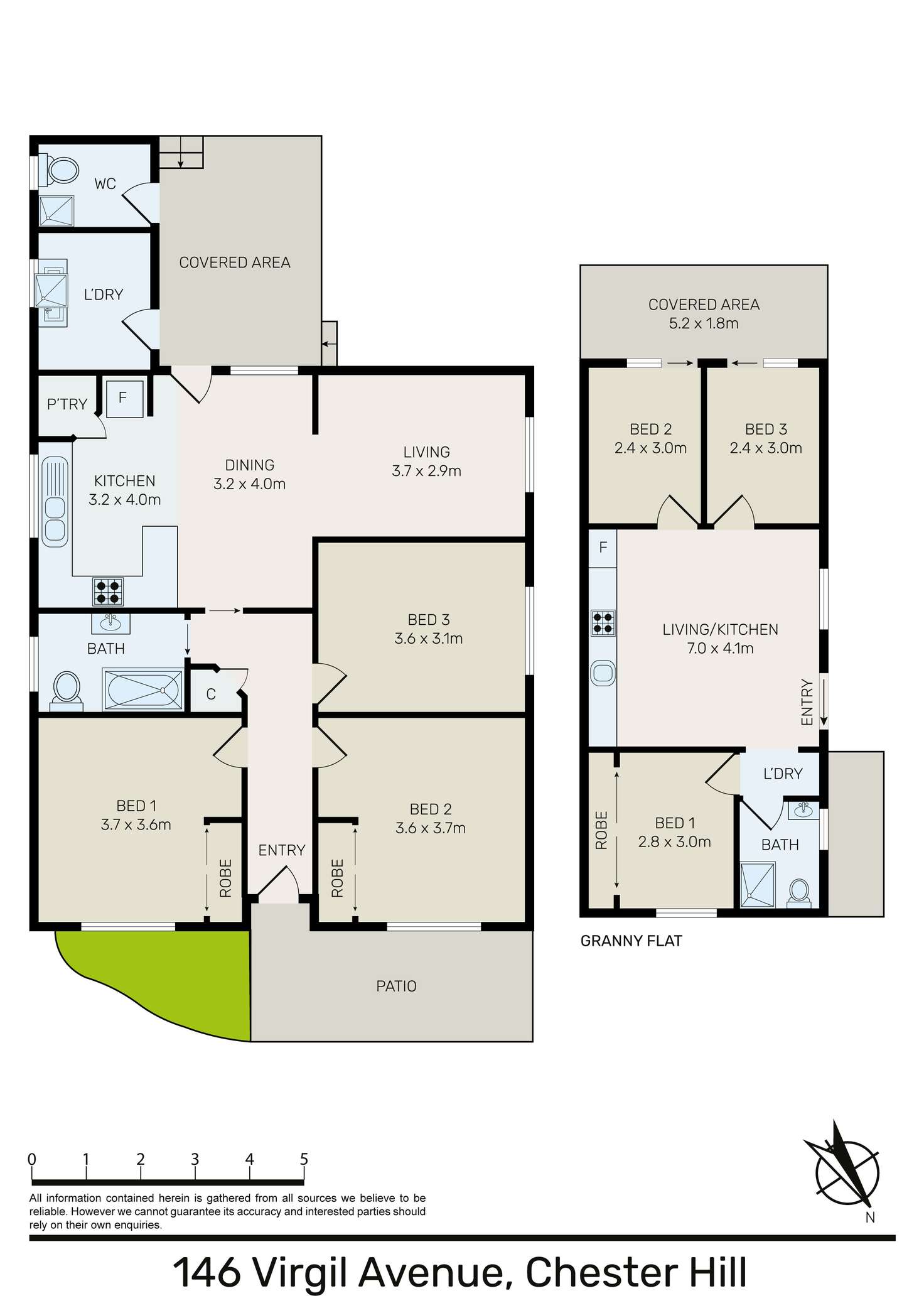 Floorplan of Homely house listing, 146 Virgil Ave, Chester Hill NSW 2162