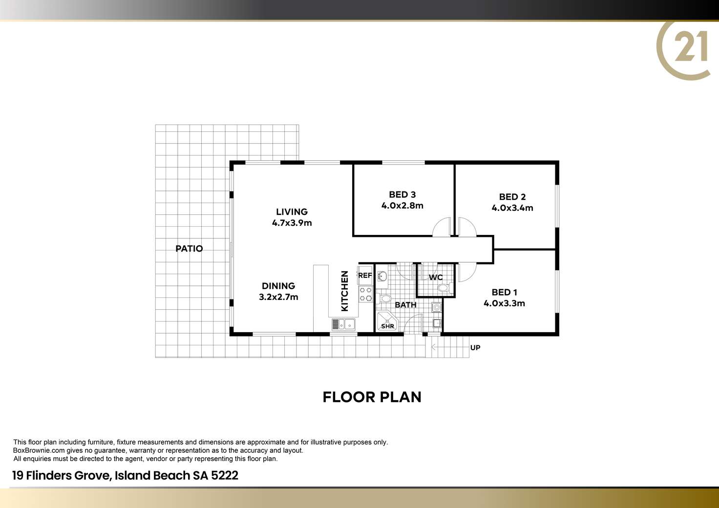 Floorplan of Homely house listing, 19 Flinders Grove, Island Beach SA 5222