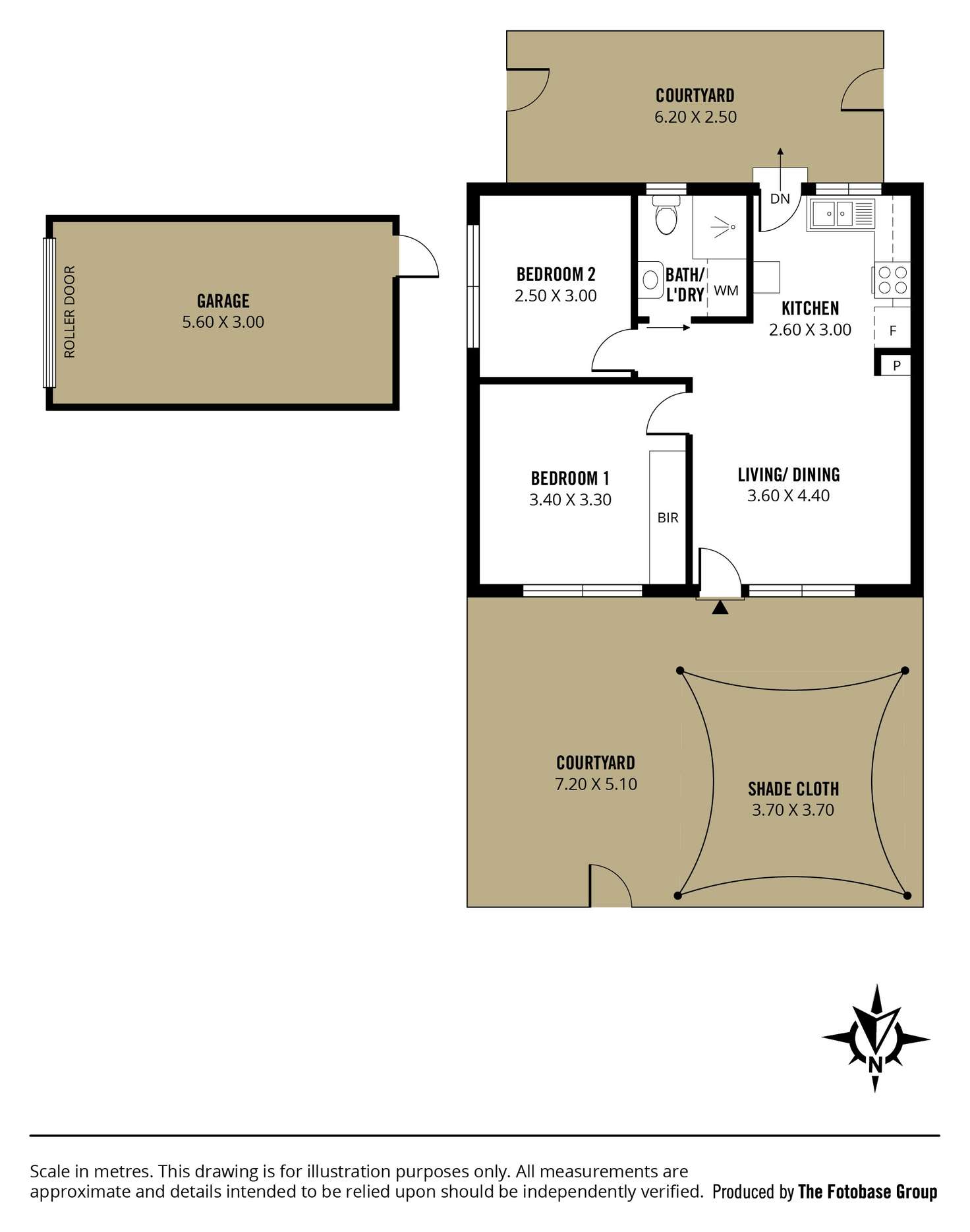 Floorplan of Homely unit listing, 1/12 Douglas Street, Flinders Park SA 5025